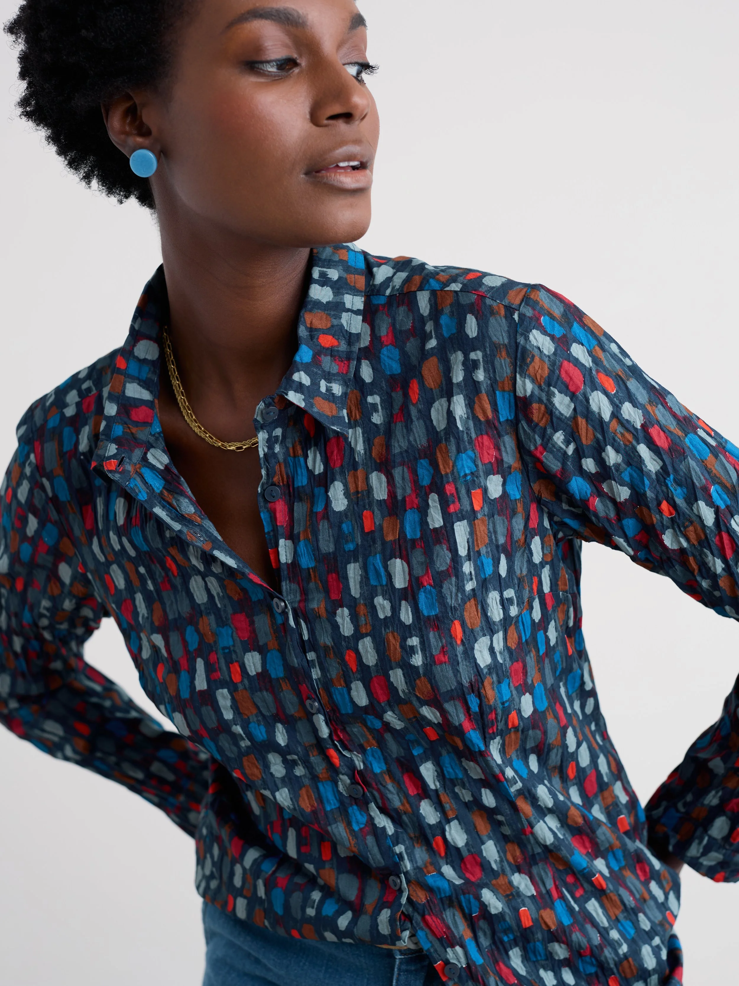 Seasalt-Larissa Shirt - Dye Strokes Dark Lugger - CottonWool (6).jpg