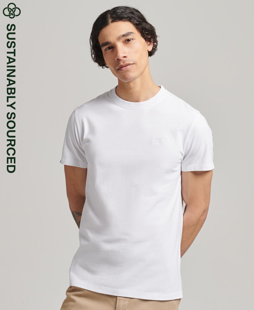 Superdry Men's Essential Logo Tee — Cotton Wool | Womens And Mens ...