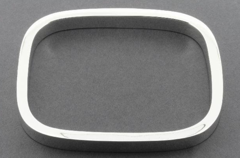 Makers and Providers Sterling Silver Rounded Rectangle Bangle