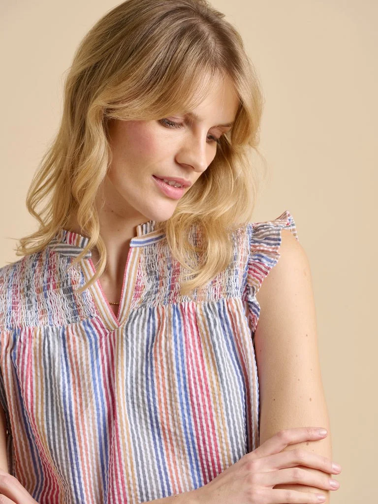 Brakeburn-Pier-Sleeveless-Blouse-Multi-CottonWool