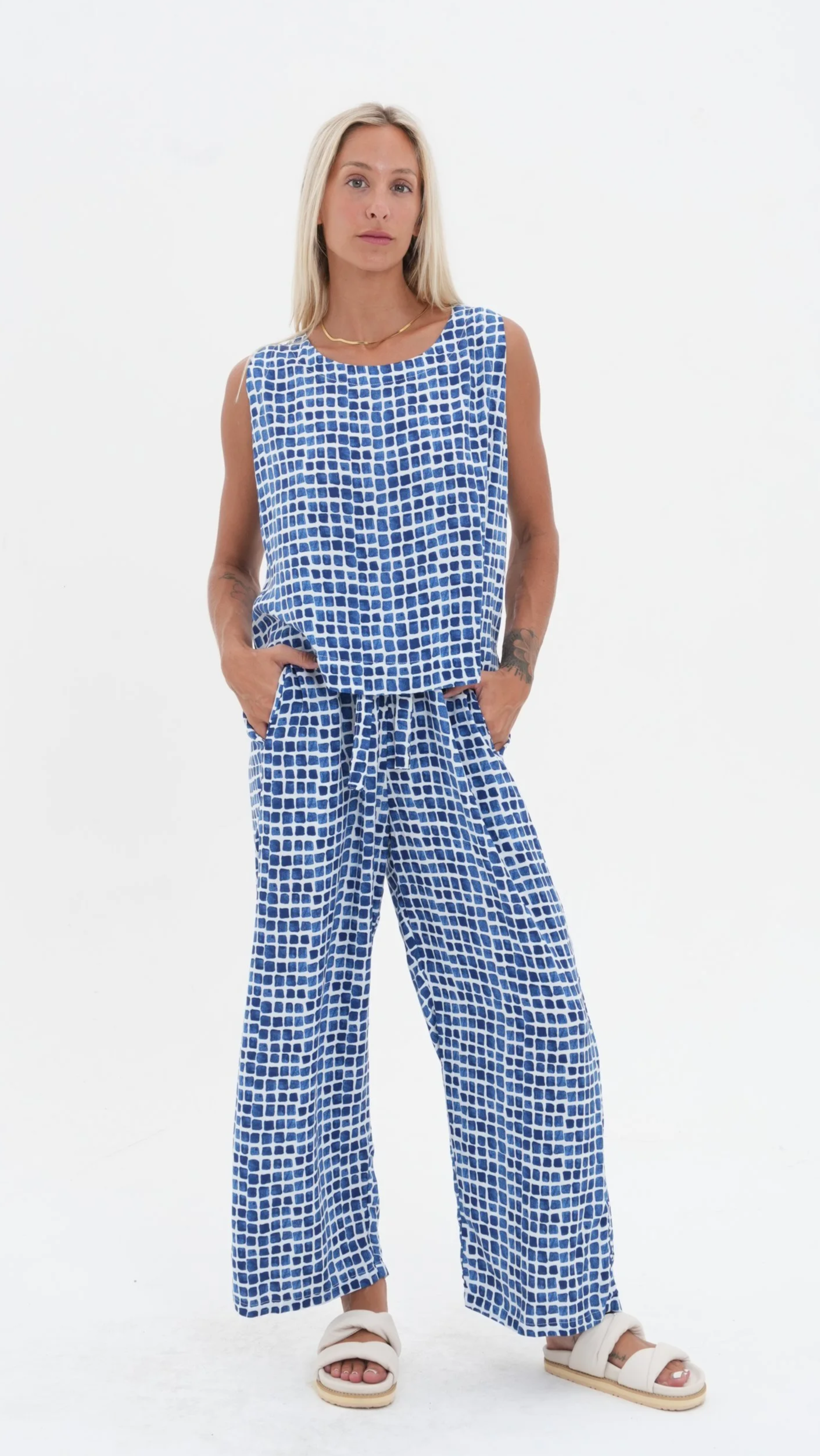 Carbon-The-Label-Marika-Tank-C2162-BLUE-CottonWool