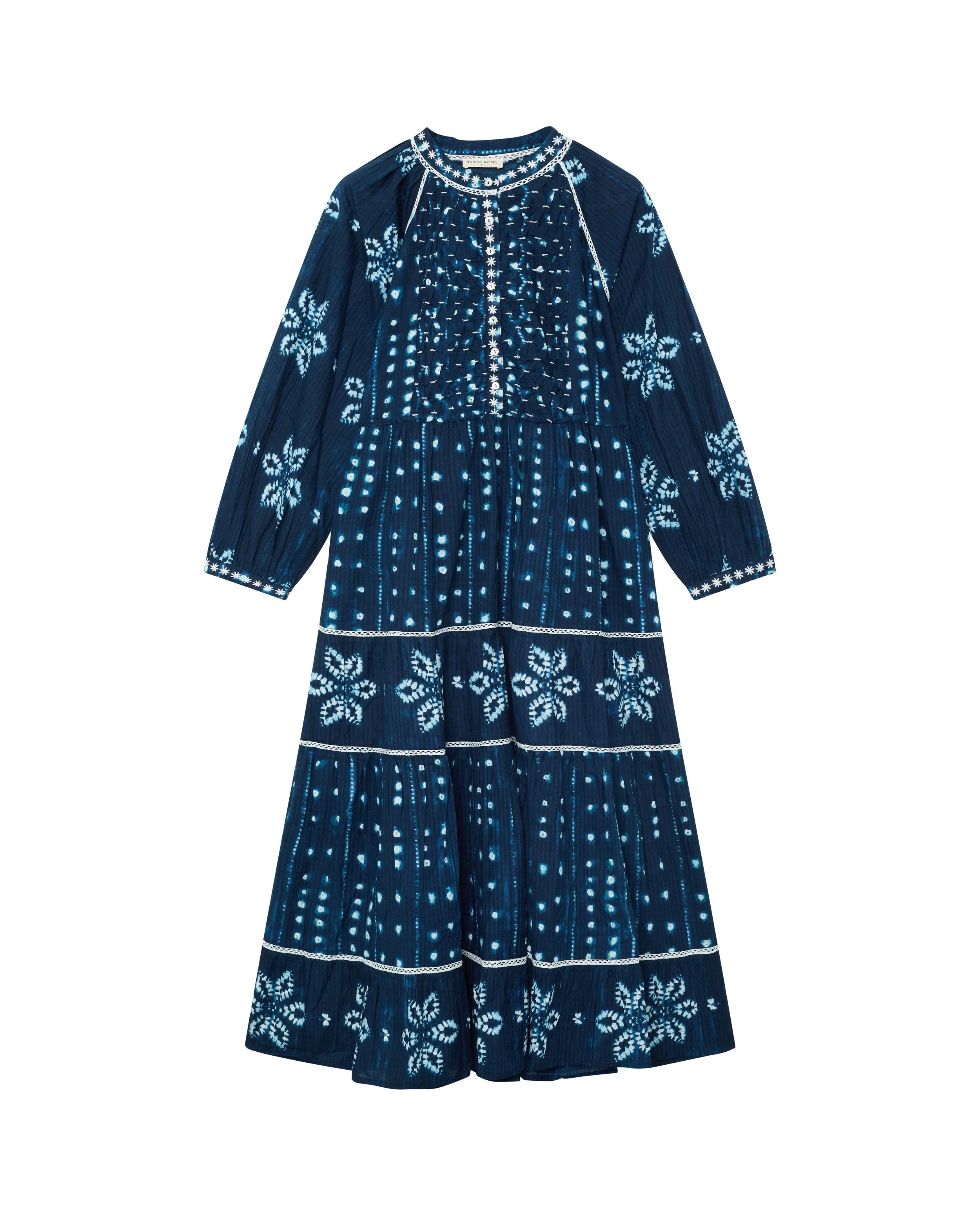 Maison-Hotel-Kumo-Dress Shibori-Ink-CottonWool