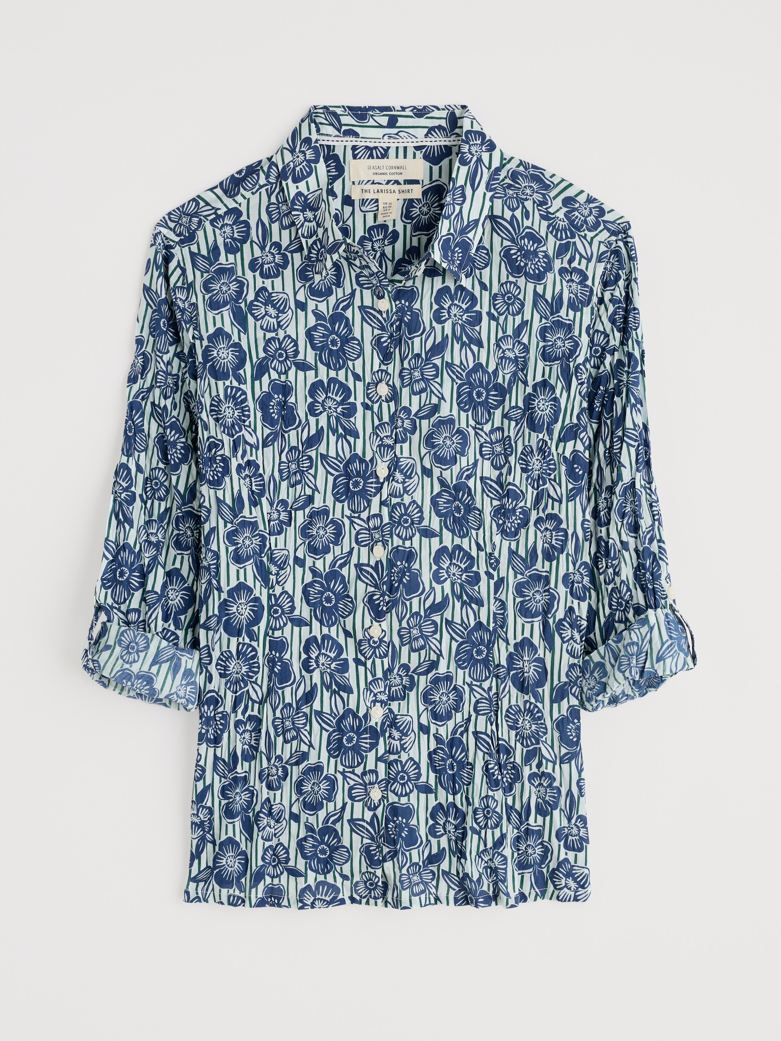 Seasalt-Larissa Shirt - Floral Imprint Chalk - CottonWool (3).jpg