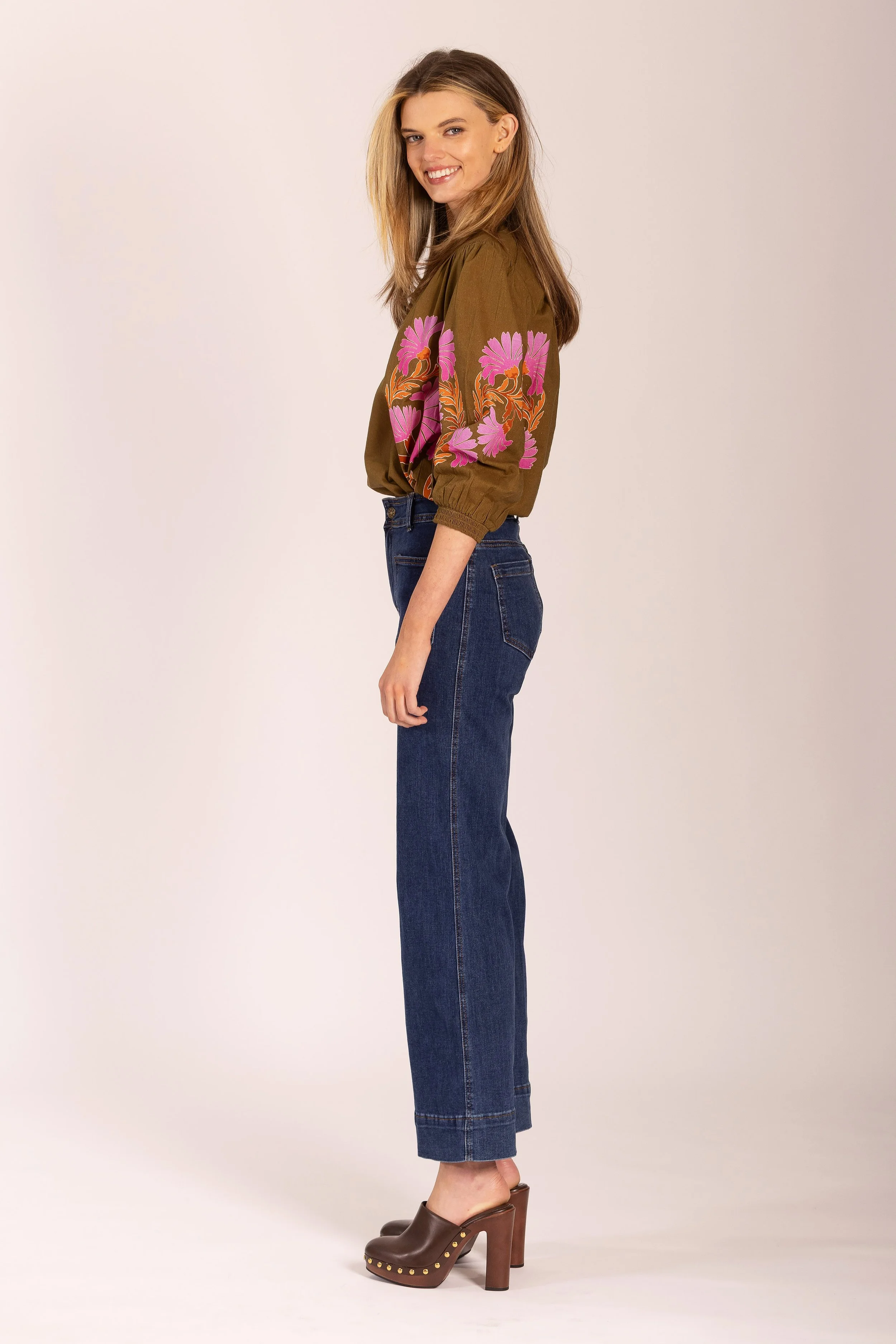 Lola-Australia-Jane-Shirt-Veronika-Olive-CottonWool