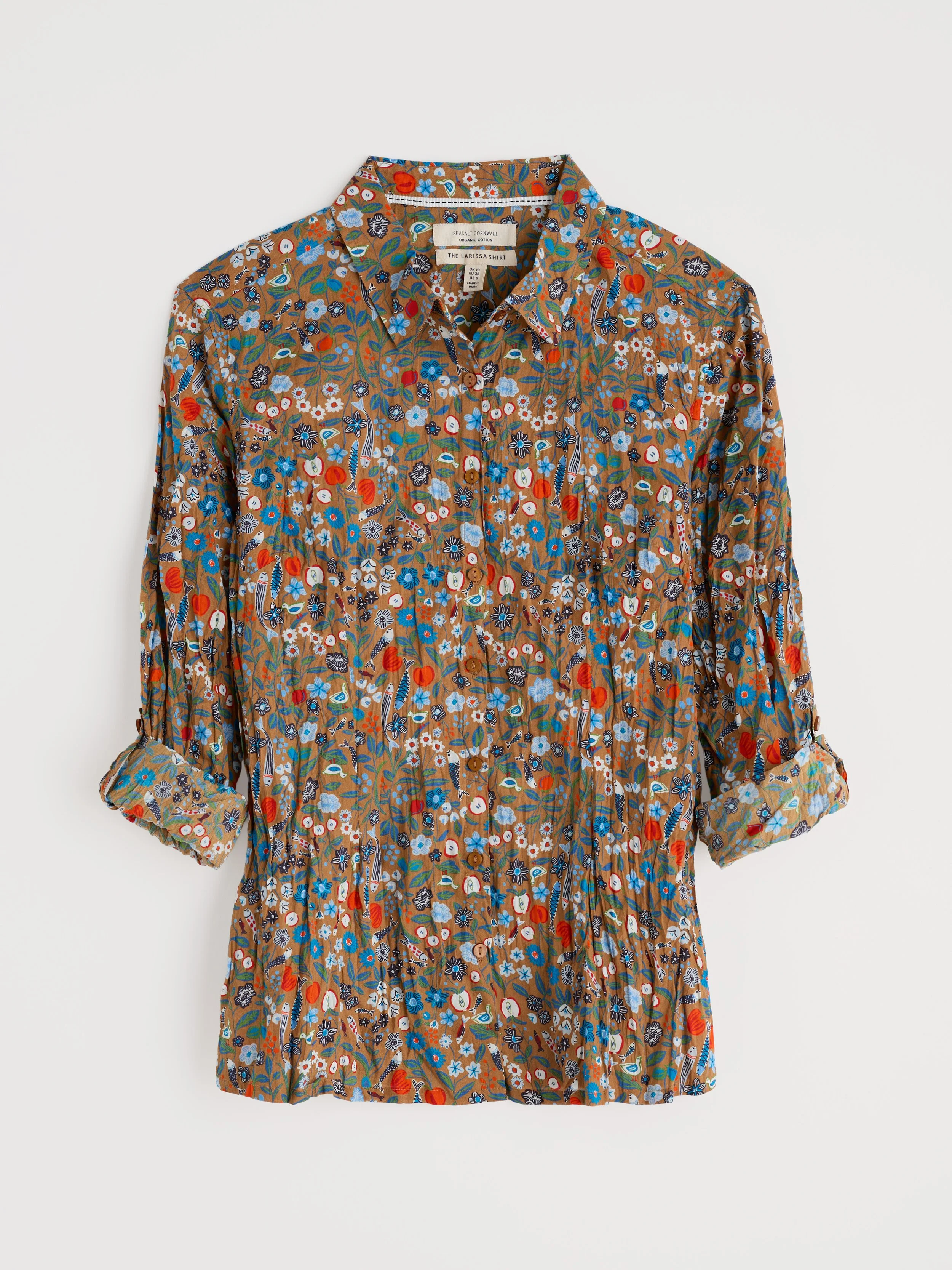 Seasalt-Larissa Shirt - Still Life Basket - CottonWool (3).jpg