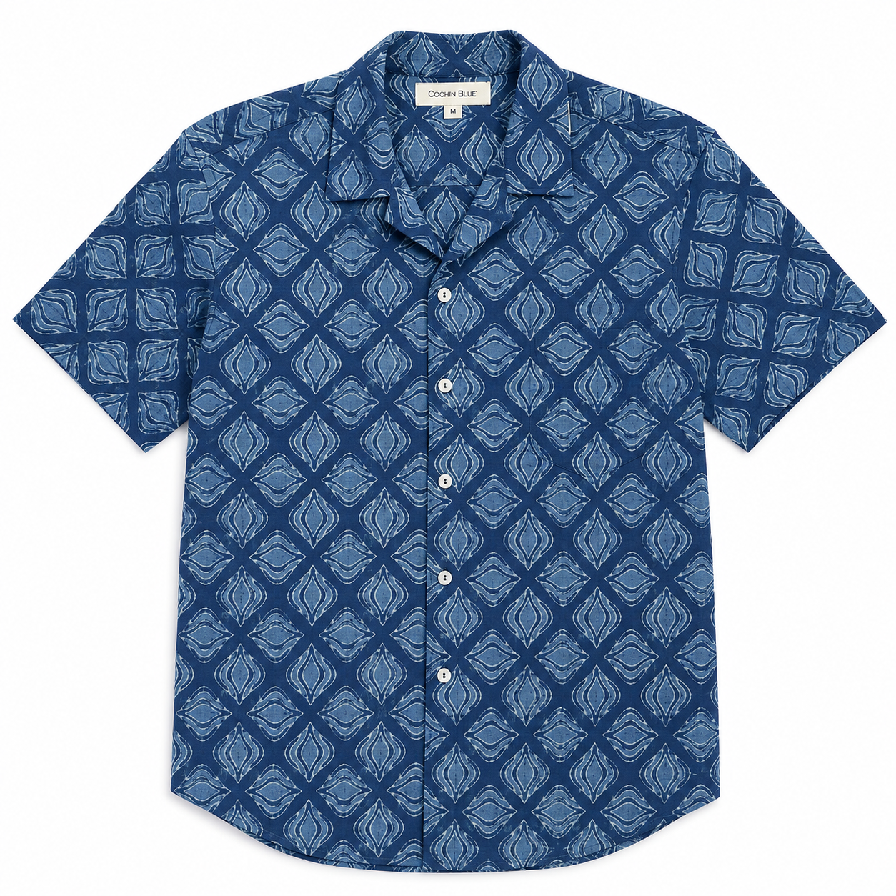 Cochin-Blue-Men's-Blue-Jasmine-Shirt-CottonWool
