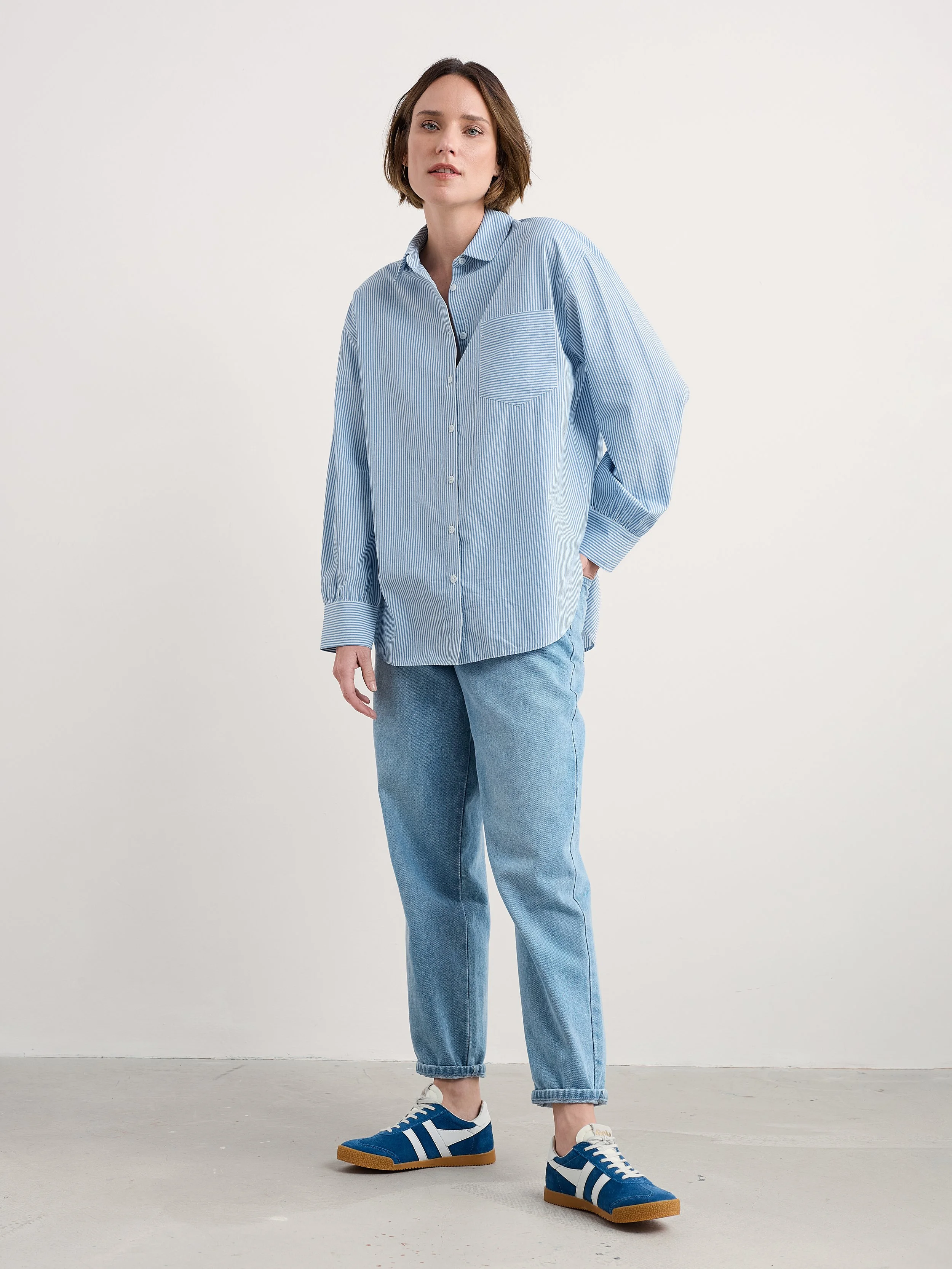 Seasalt-Sea Path Shirt - Mini Sunrise Skipper - CottonWool (1).jpg