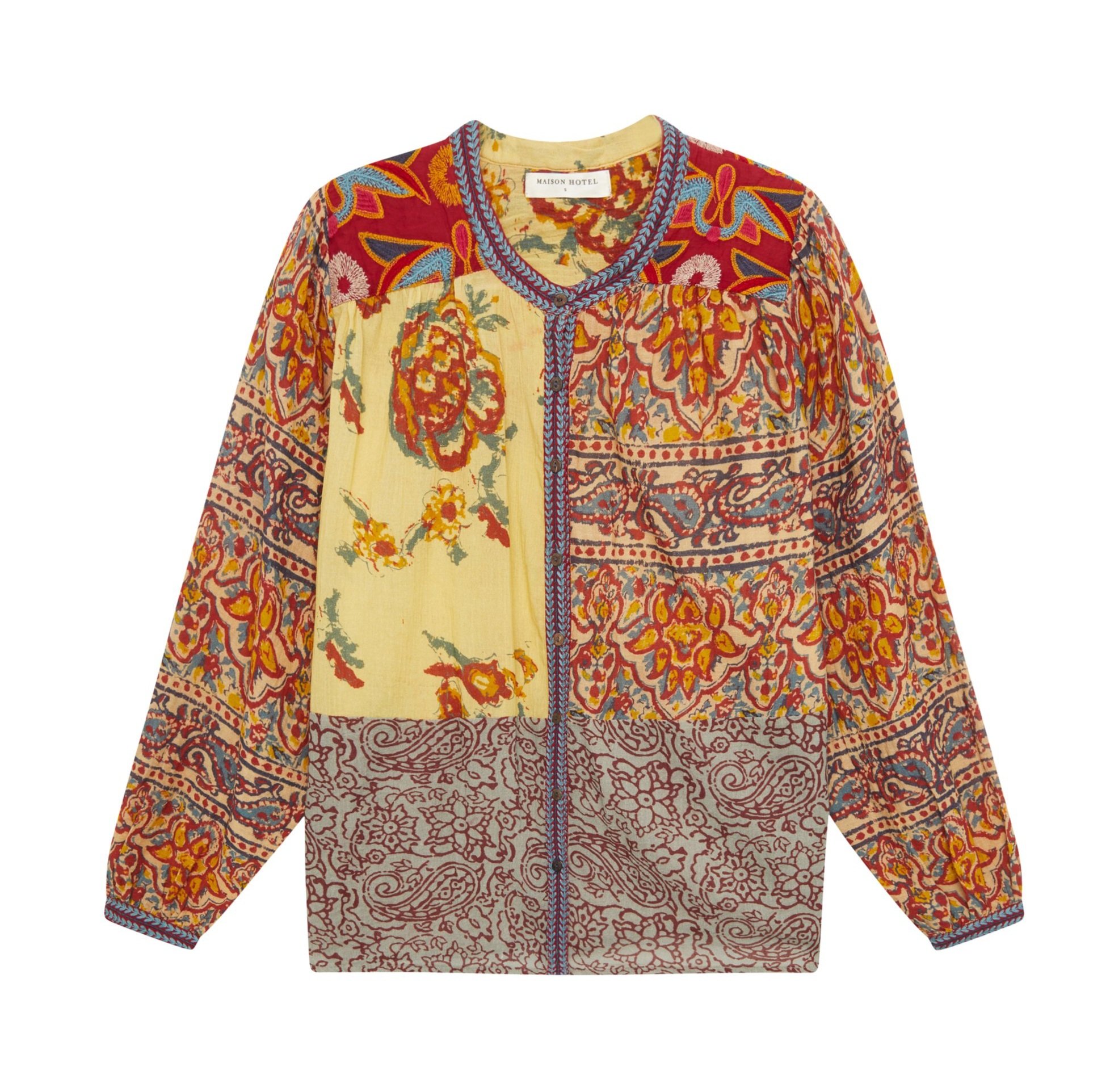Maison-Hotel-LEANDRA-BLOUSE-PATCHWORK-CottonWool