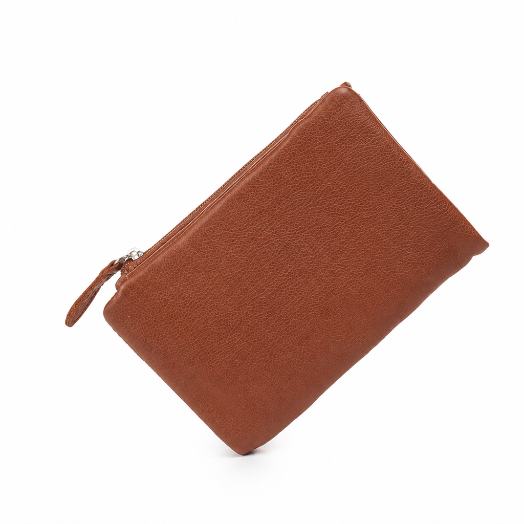 Dusky Robin Leather Dusky Purse -Walnut-CottonWool