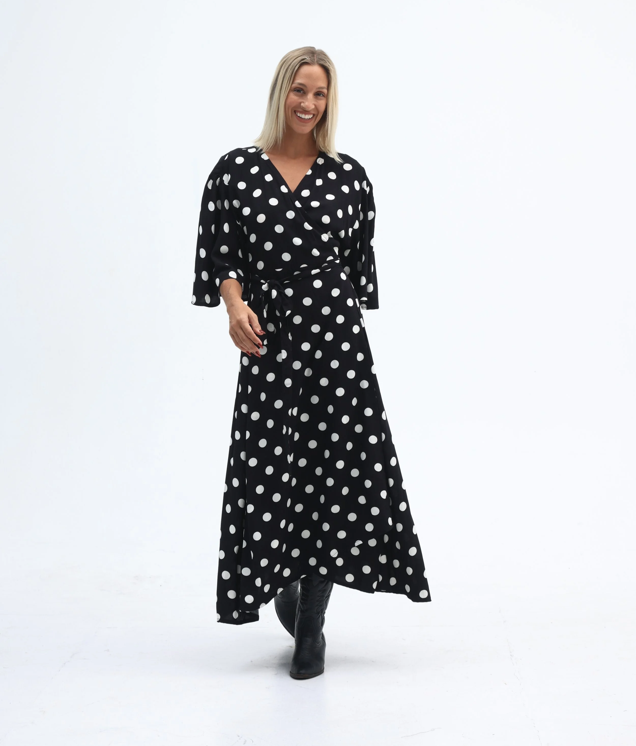 Carbon-C1084-Milo-Spot-Dress-CottonWool