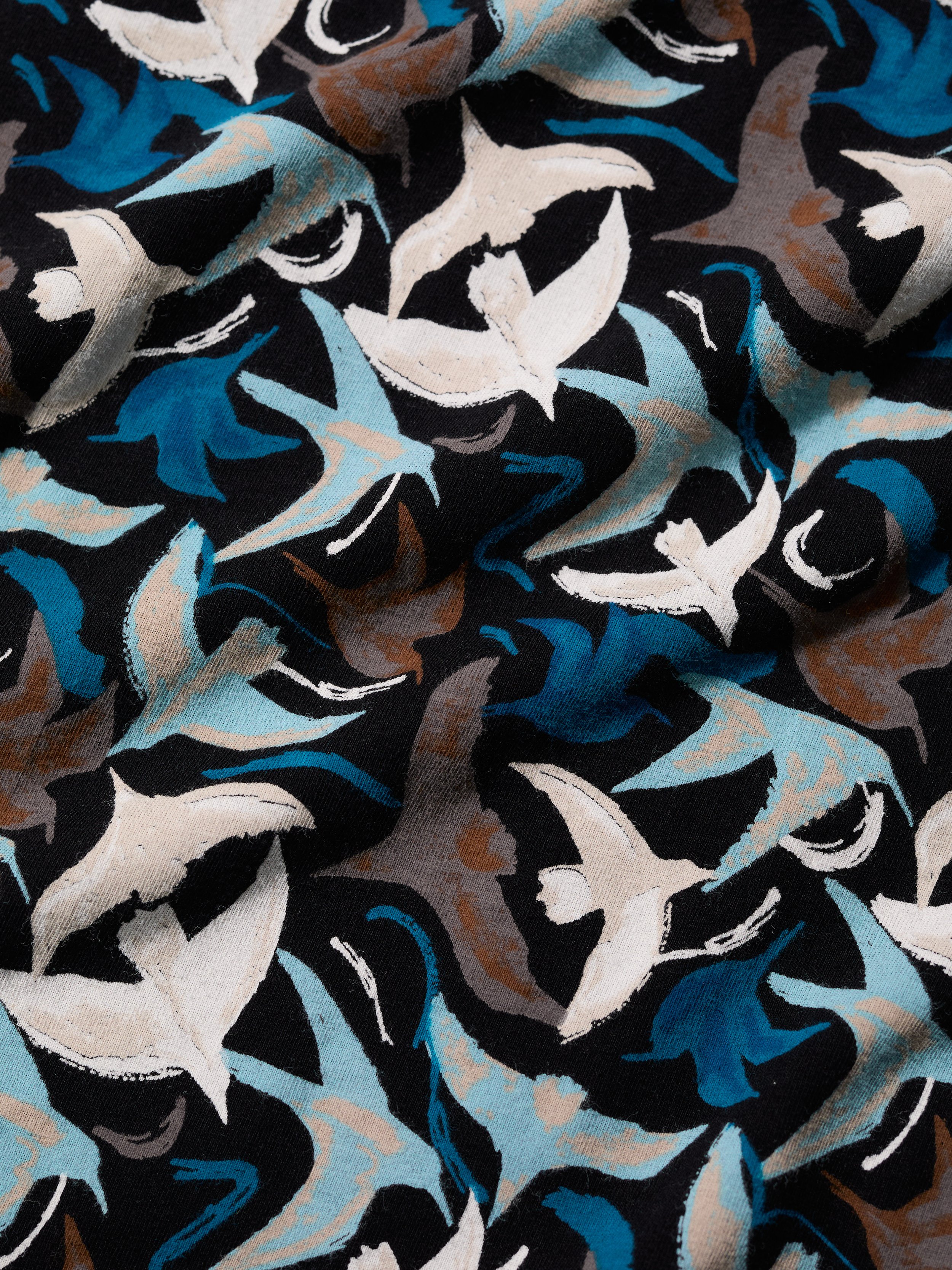 Seasalt-34 Wild Bouquet Dress - Swooping Birds Onyx - CottonWool (1).jpg