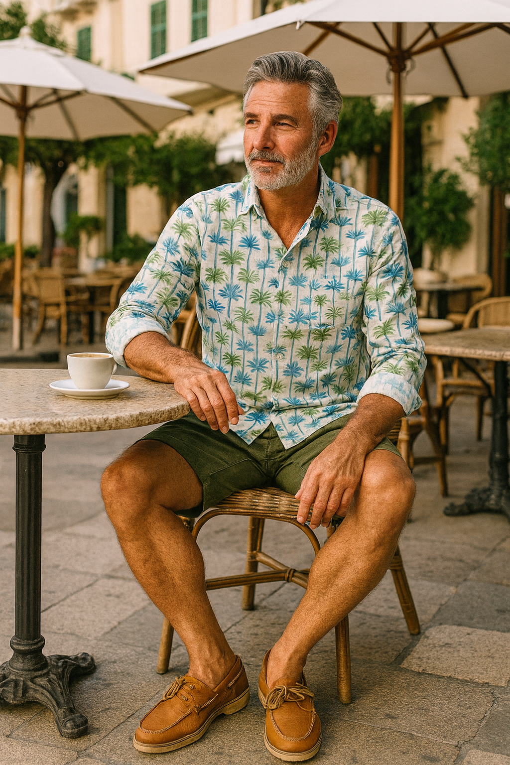 Cochin Blue Columbo Long Sleeve Shirt