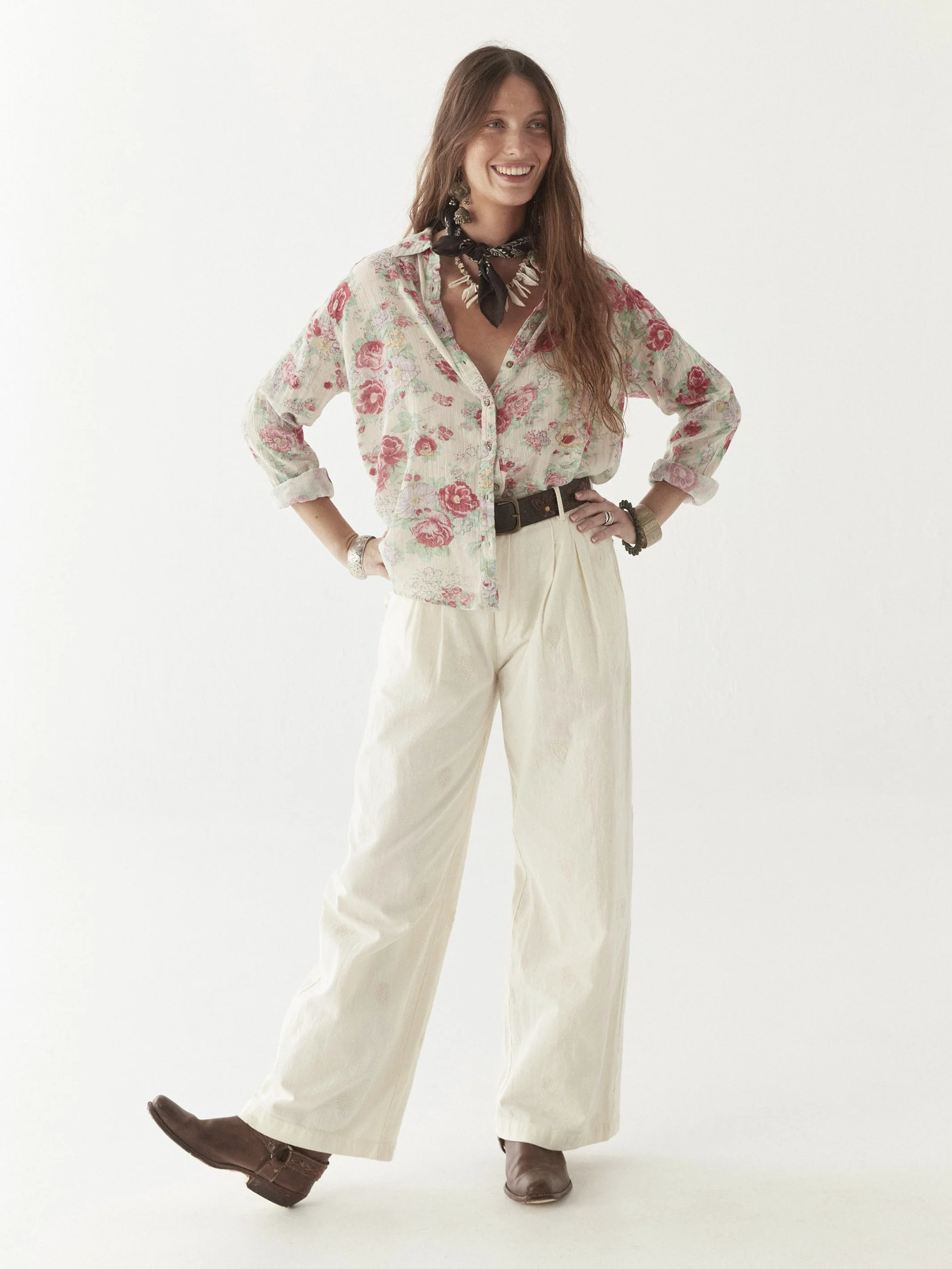 Maison-Hotel-Giorgia-Blouse-Candy-Roses-CottonWool