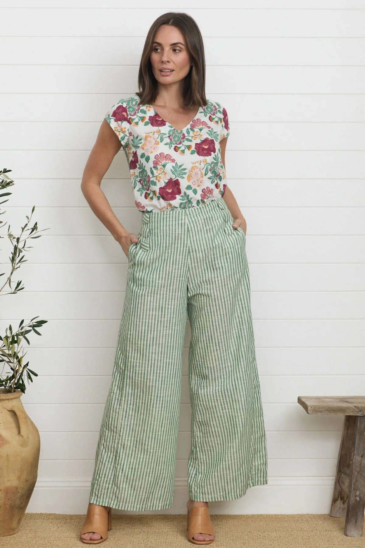 Mahashe-Talia-Trouser-Green-Stripe-CottonWool