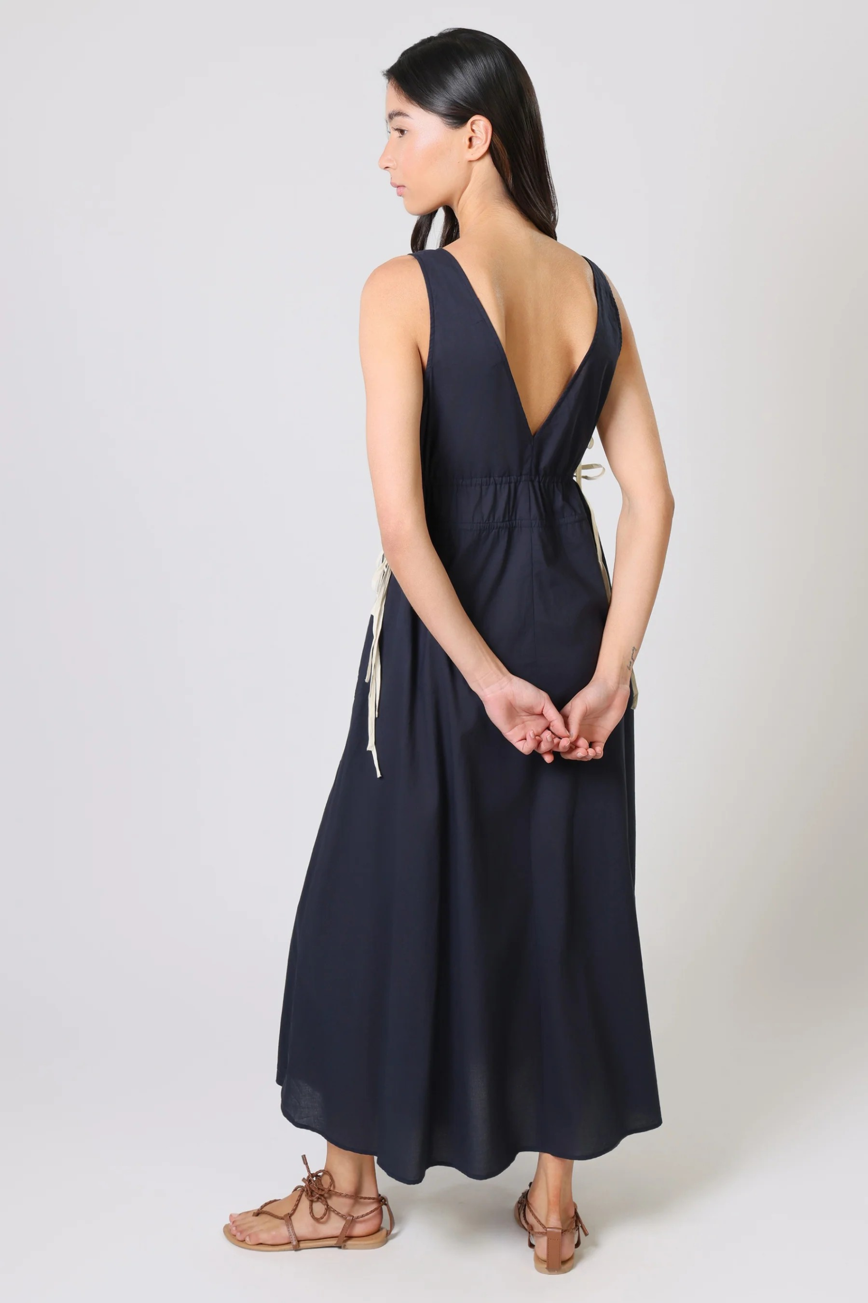 TRAFFIC-PEOPLE-LAST SONG-DRESS-NAVY-COTTONWOOL-13040-033