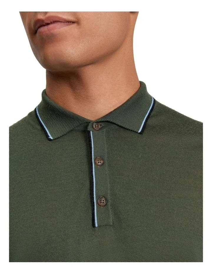 Ben-Sherman-Tipped-Merino-Knit-Polo-Khaki-CottonWool (3).webp