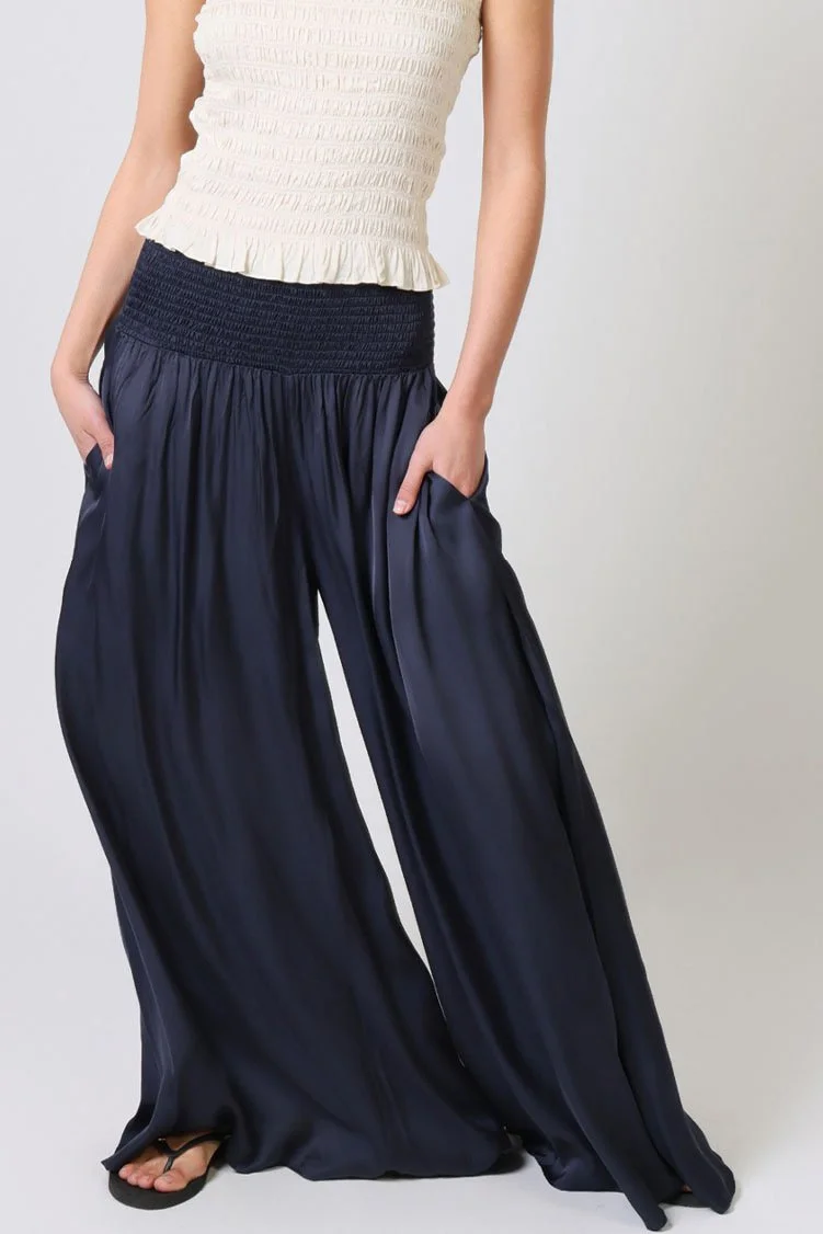 Traffic People Aurora Palazzo Trousers Navy