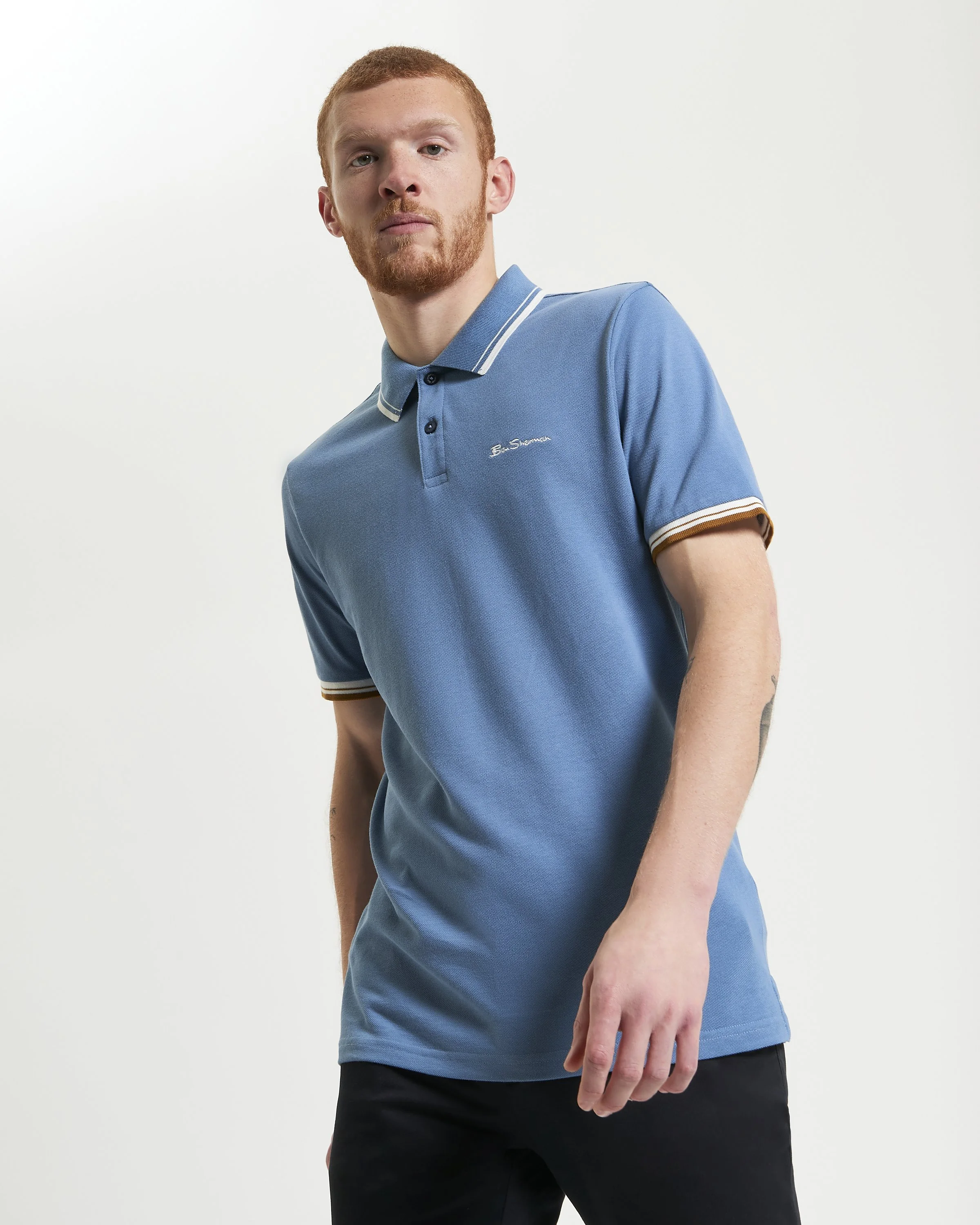 Ben-Sherman-Signature-Pique-Polo-Airforce-CottonWool