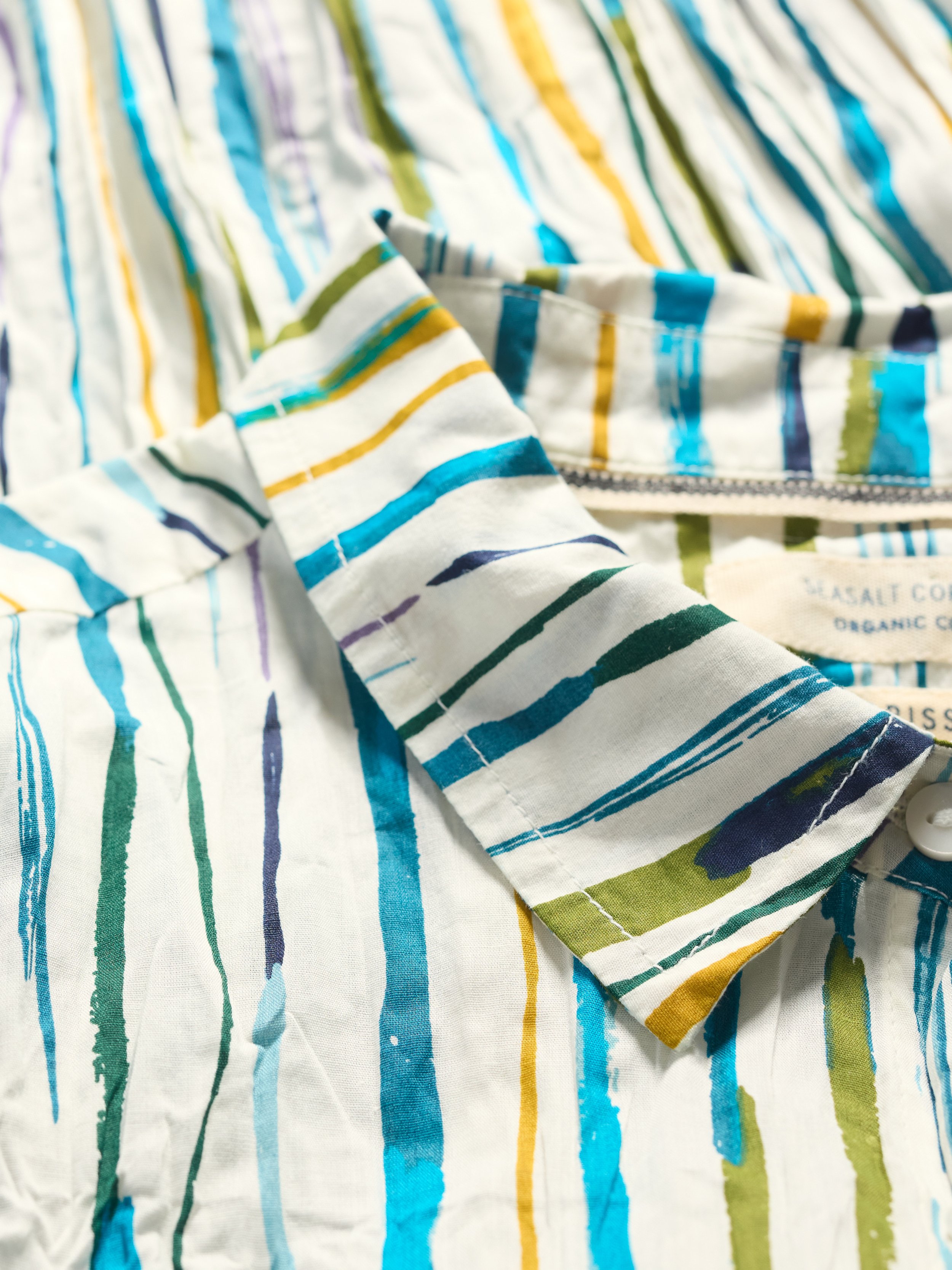 Seasalt-Larissa Shirt - Painterly Stripe Chalk - 1 CottonWool (4).jpg