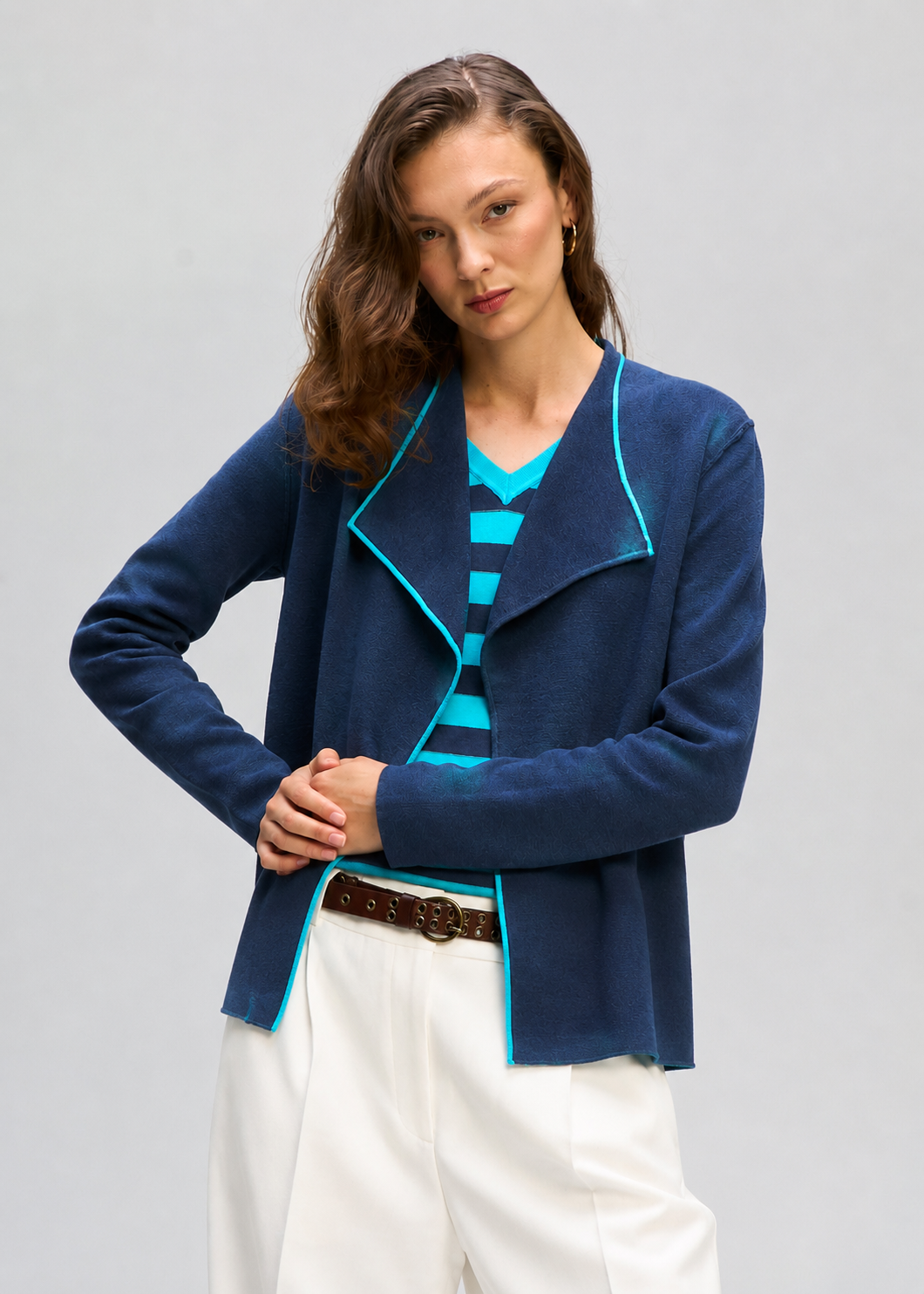 LD and Co Collared Milano Knit Jacket - 2 Colours