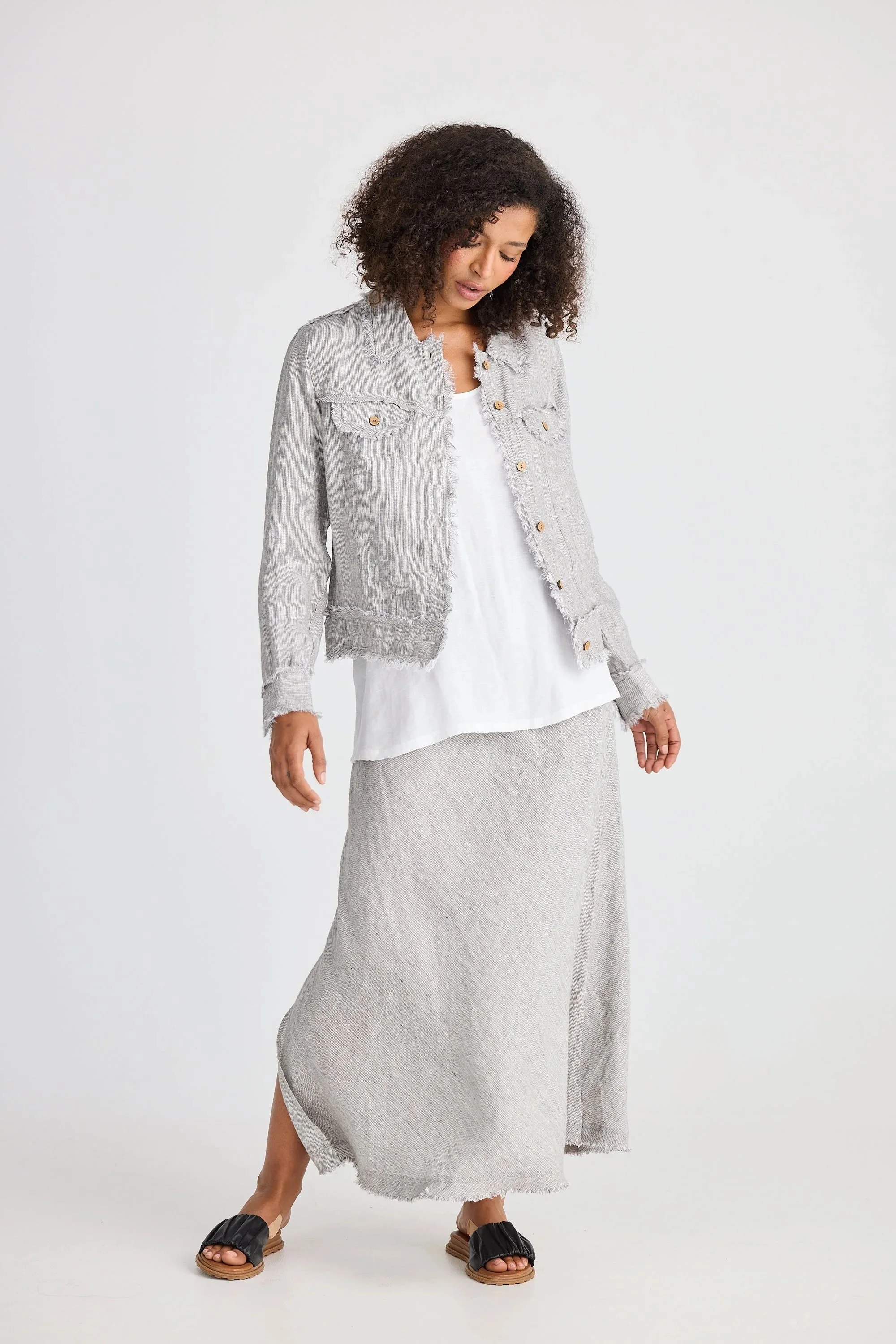 Shanty-Monza-Linen-Jacket-Charcoal-Fleck-CottonWool