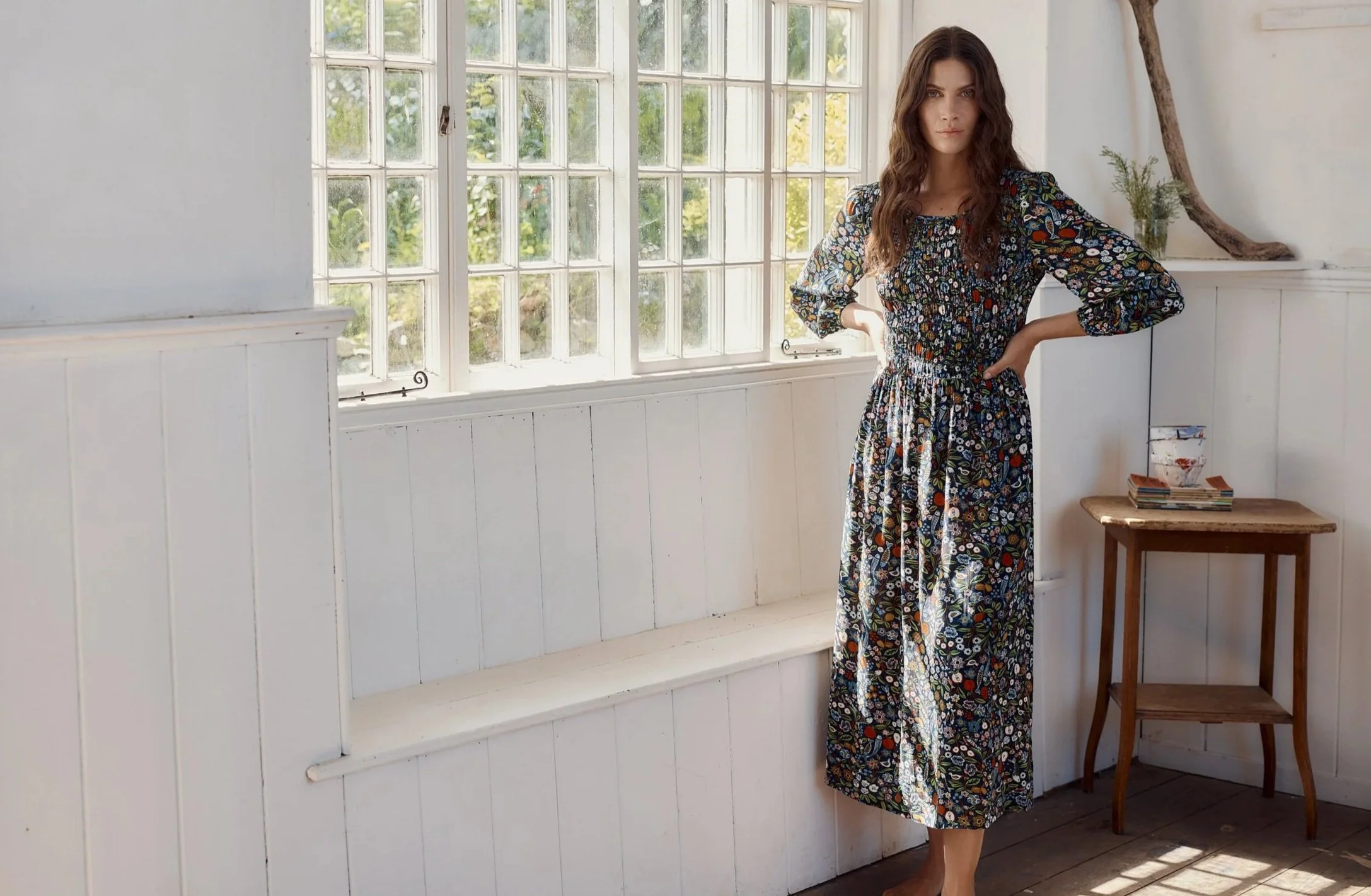 Seasalt-Meadowsweet Dress - Still Life Maritime - CottonWool (3).jpg