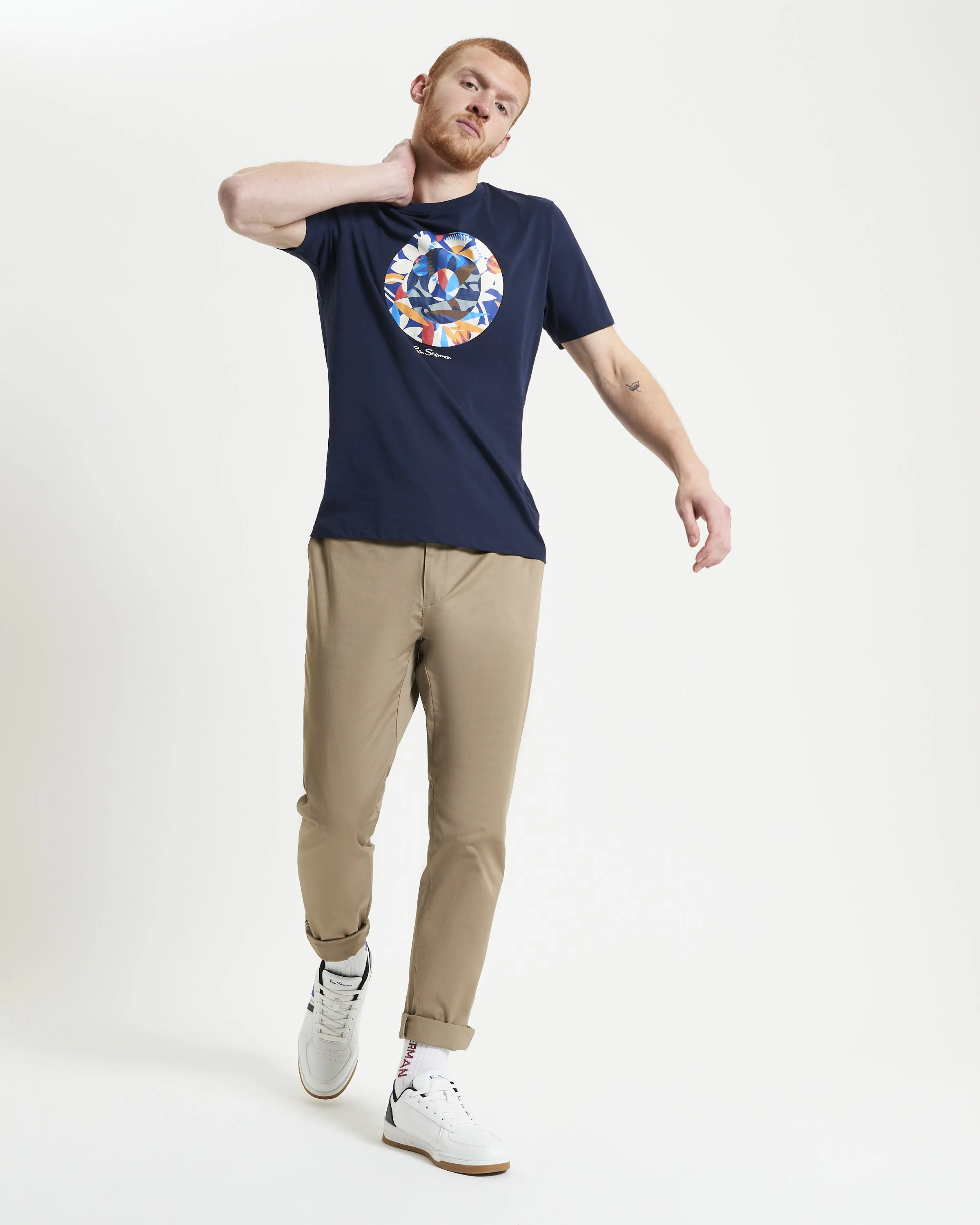 Ben-Sherman-Tropical-Target-Tee-Navy-CottonWool