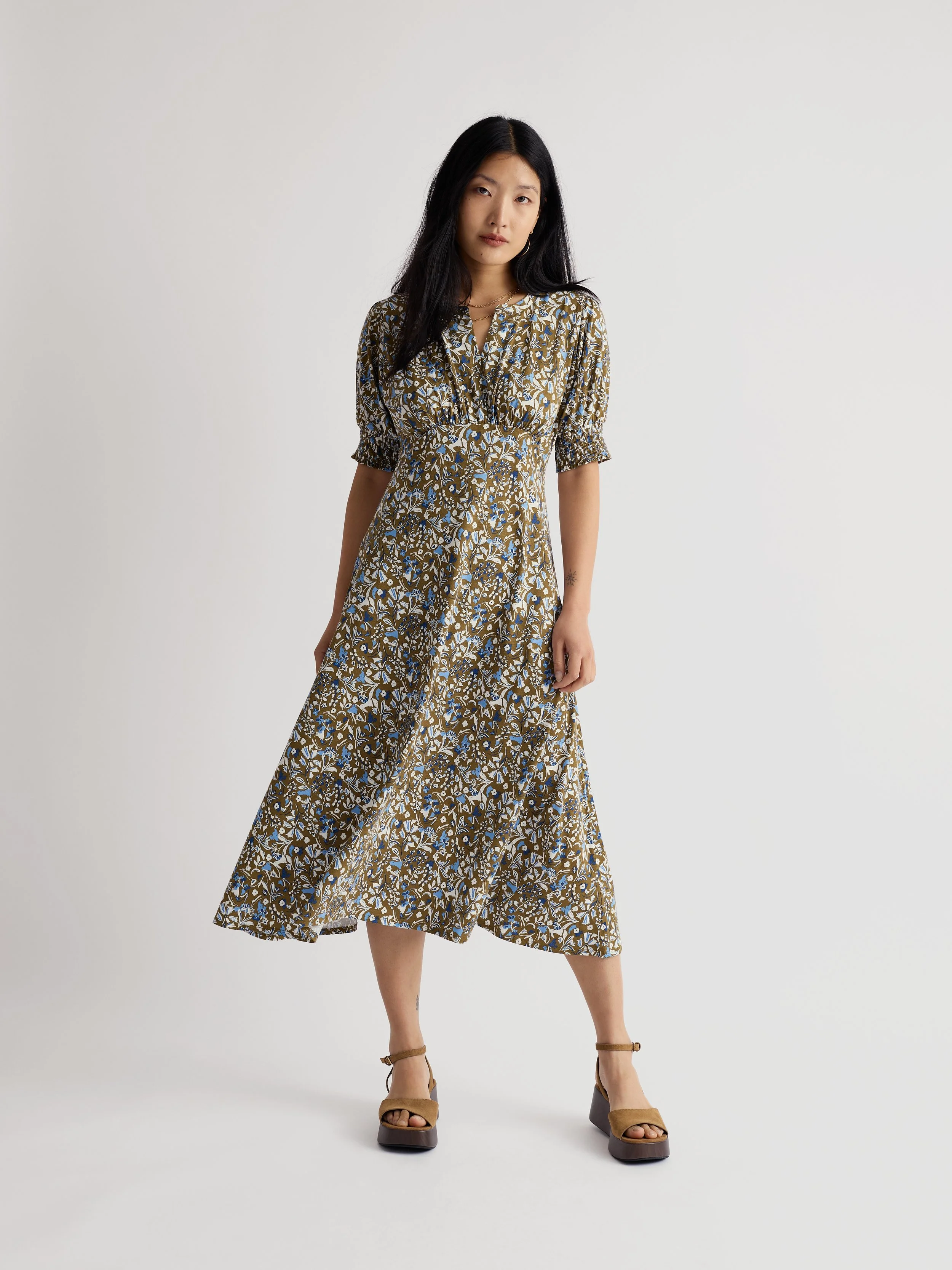 Seasalt Cornwall Fenil Dress Woodland Floral