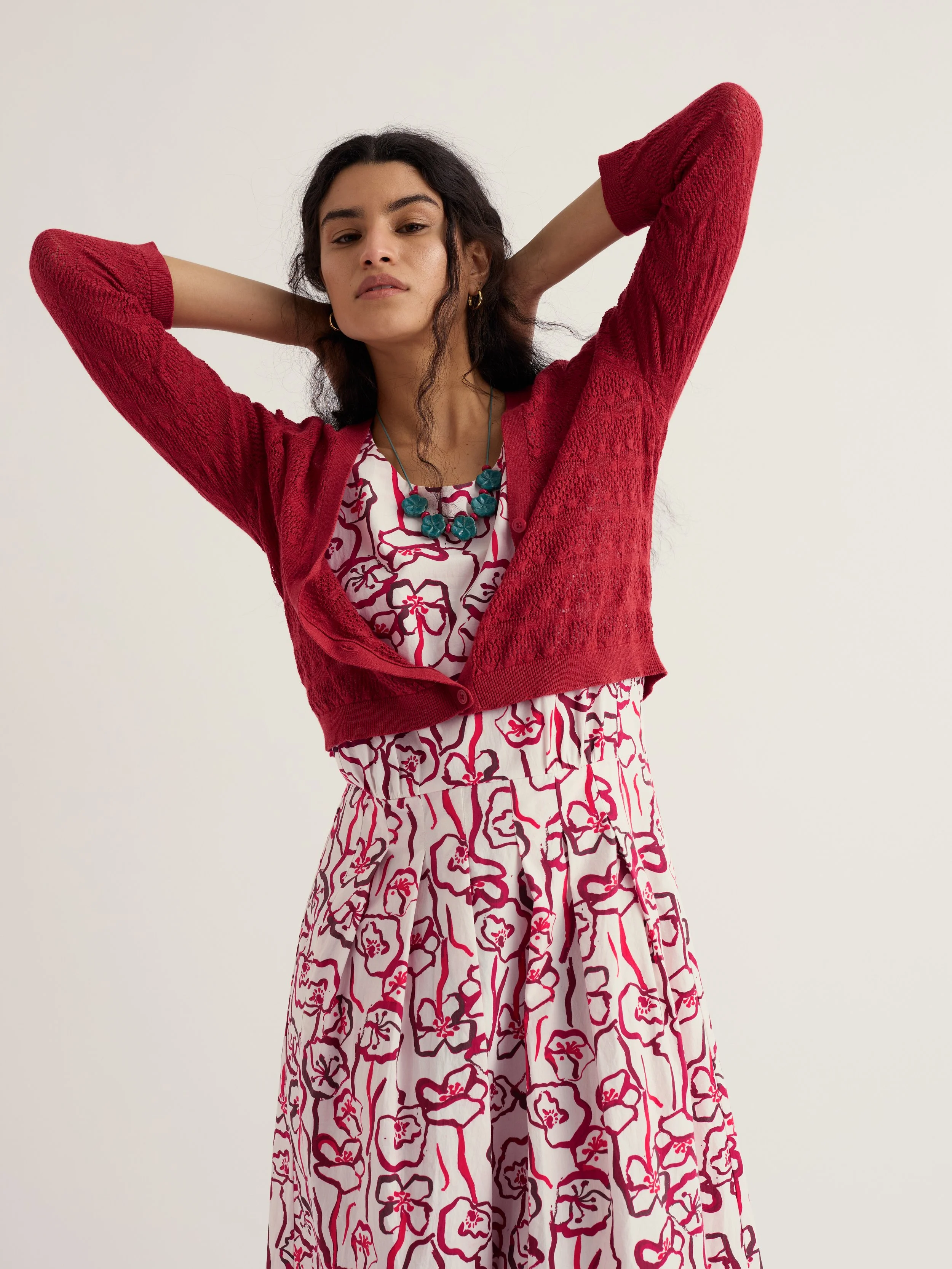 Seasalt Cornwall Sweet Day Cardigan Boat Red