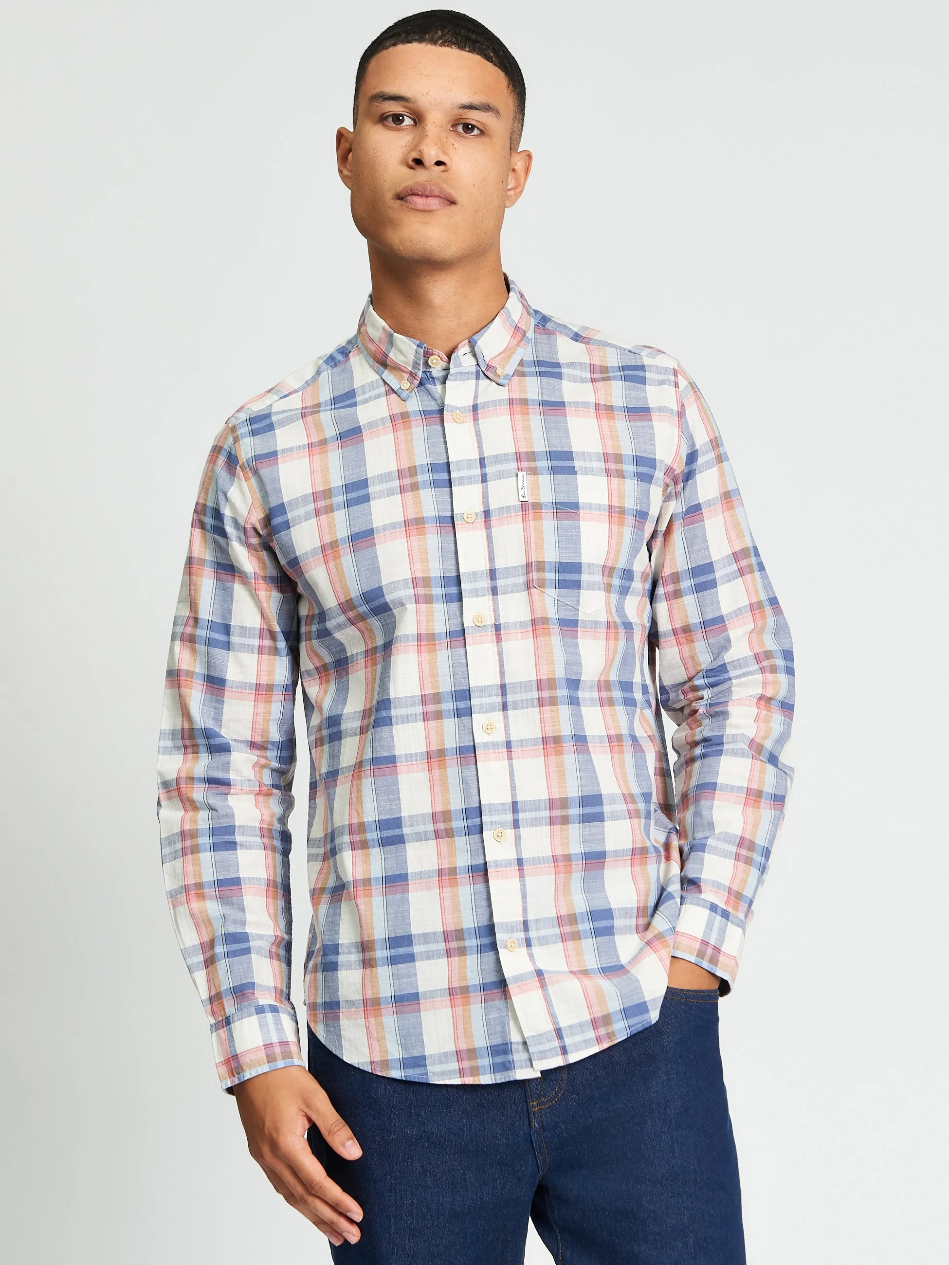 Ben Sherman Irregular Check Long Sleeve Shirt