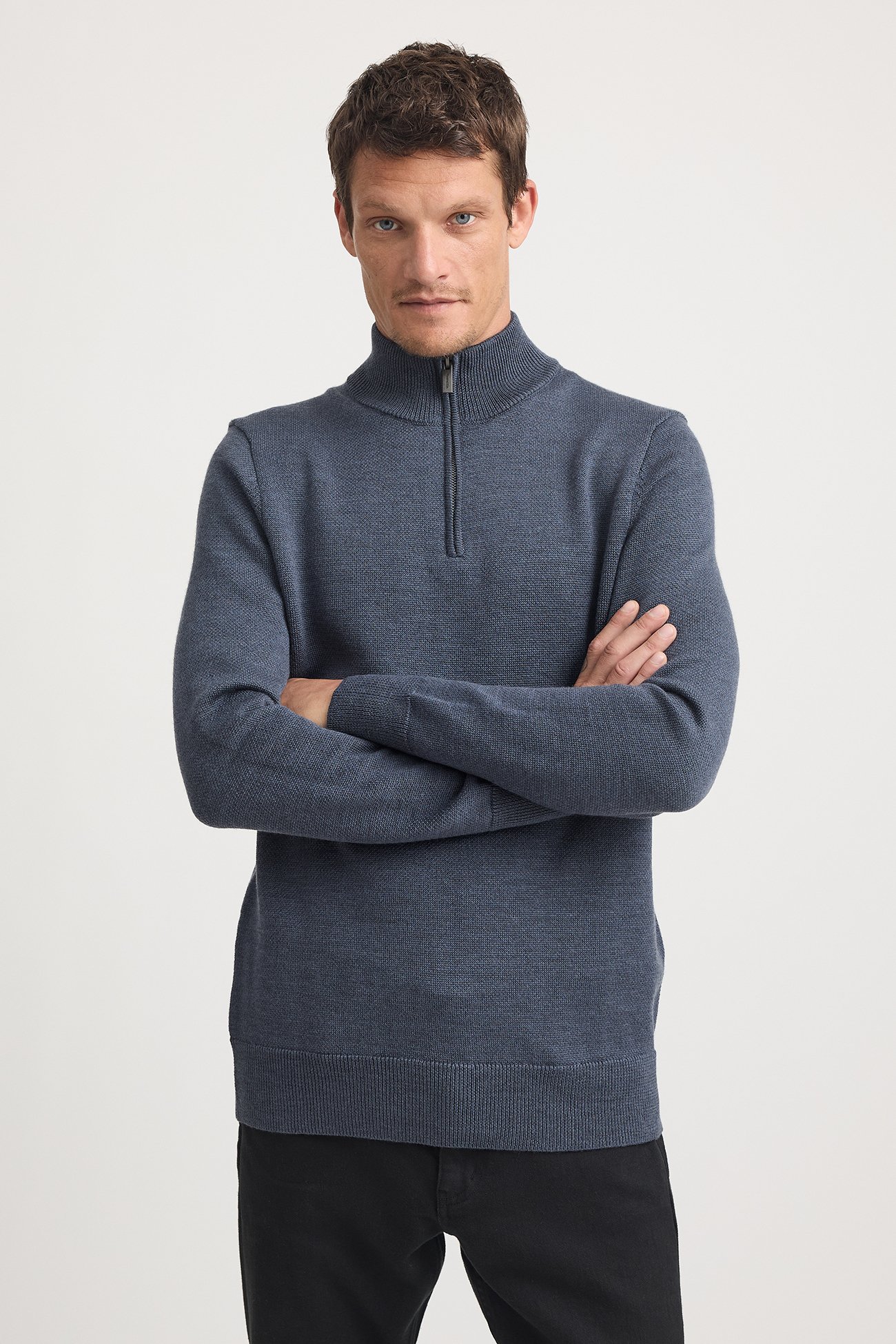 Toorallie-Trademark-Half-Zip-Slate-Blue-CottonWool