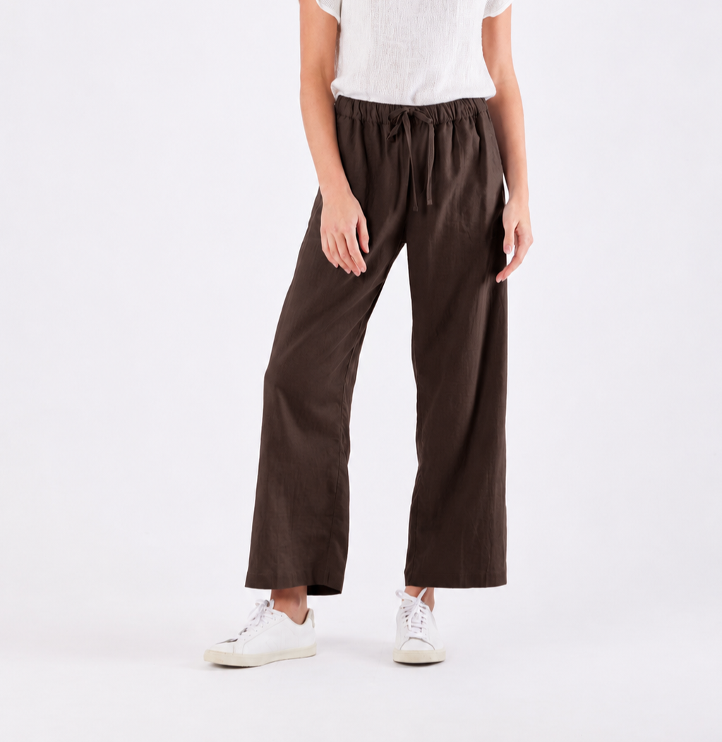 Carbon-Isla-Linen-Pants-Dark-Chocolate-CottonWool