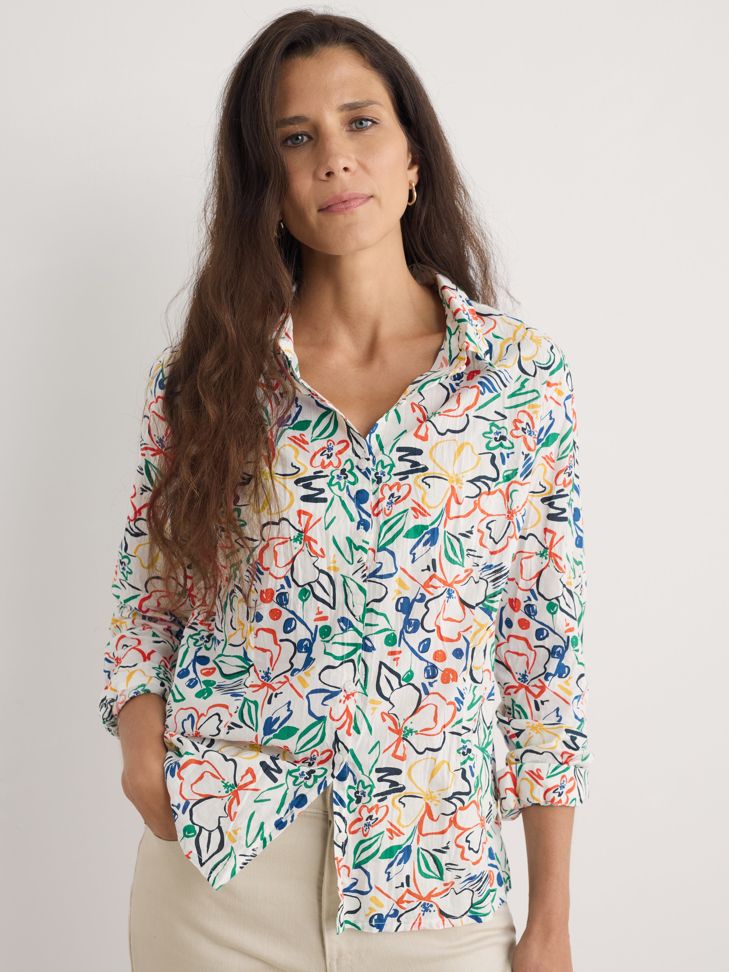 Seasalt-Cornwall-Larissa-Shirt-Painters-Garden-Chalk-CottonWool