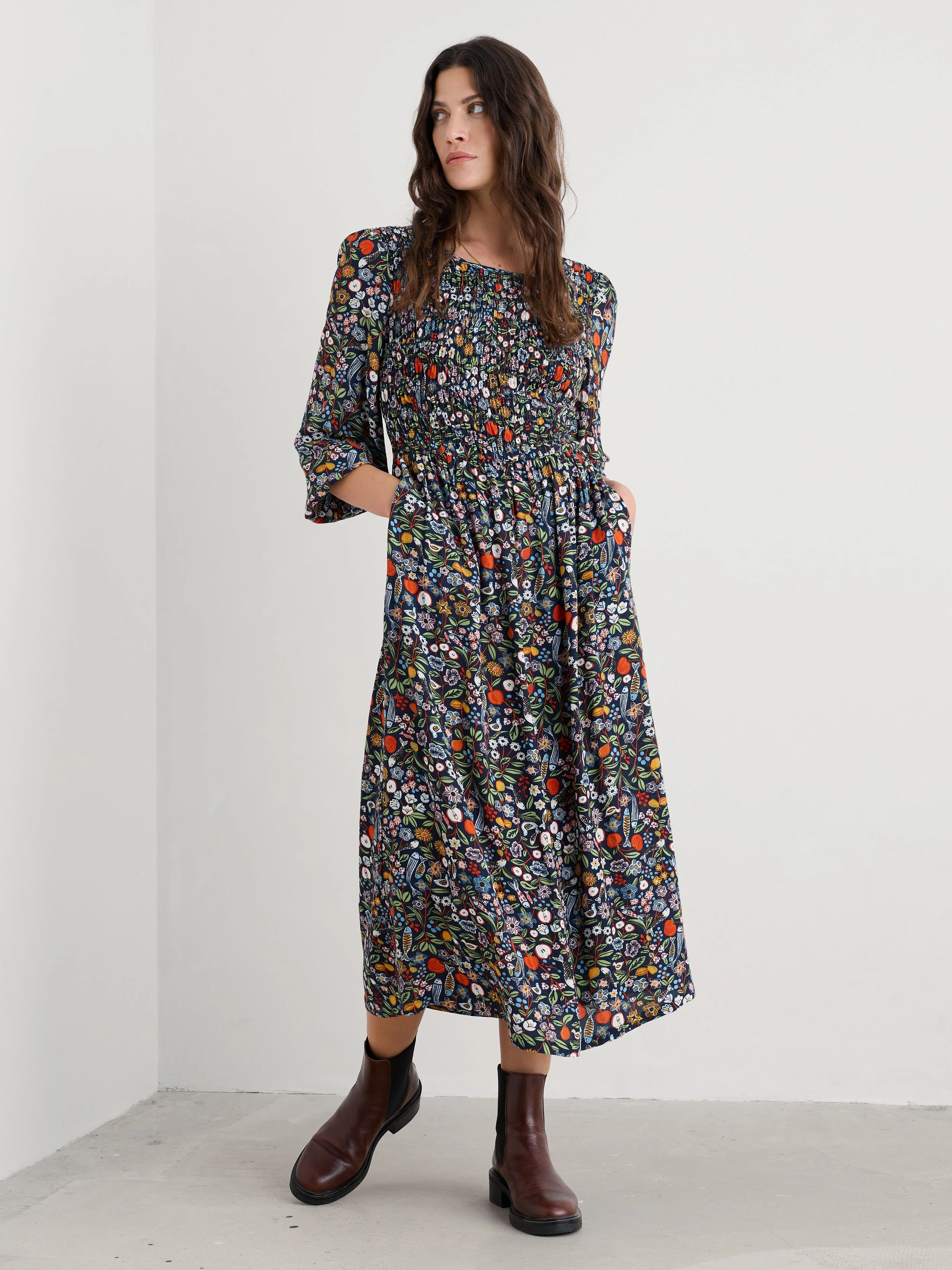 Seasalt-Meadowsweet Dress - Still Life Maritime - CottonWool (7).jpg