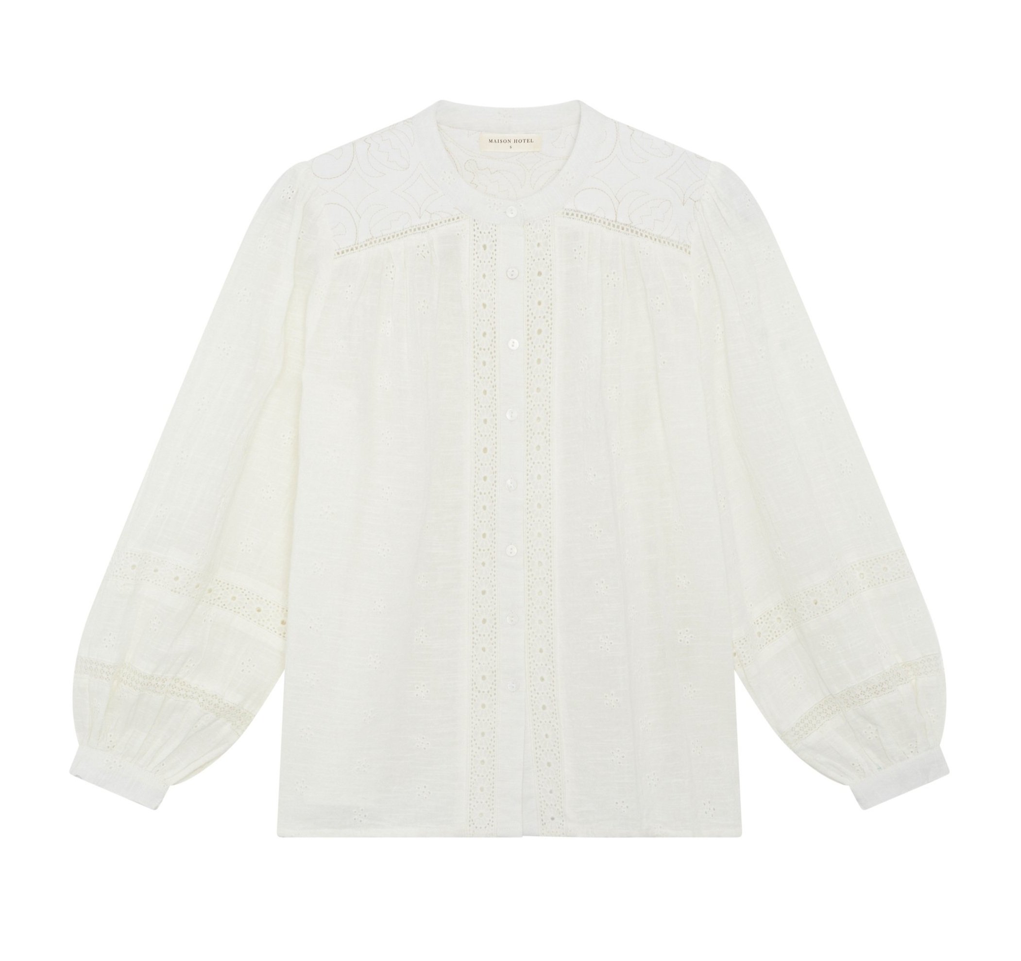 Maison-Hotel-Colette-Blouse-Ivory-CottonWool