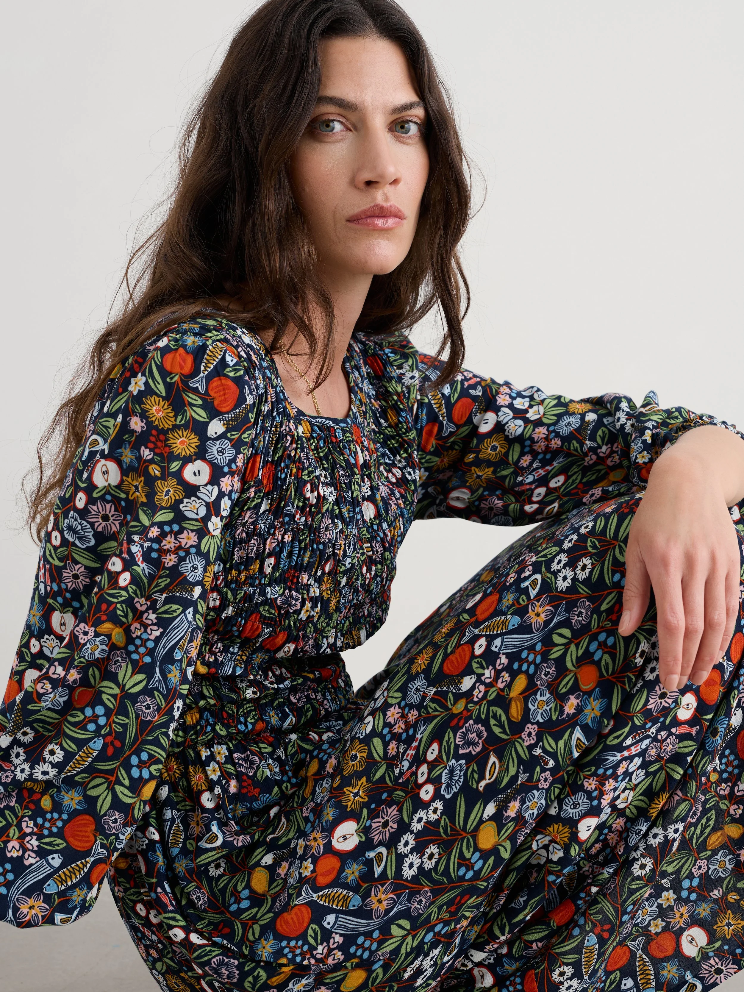 Seasalt-Meadowsweet Dress - Still Life Maritime - CottonWool (6).jpg