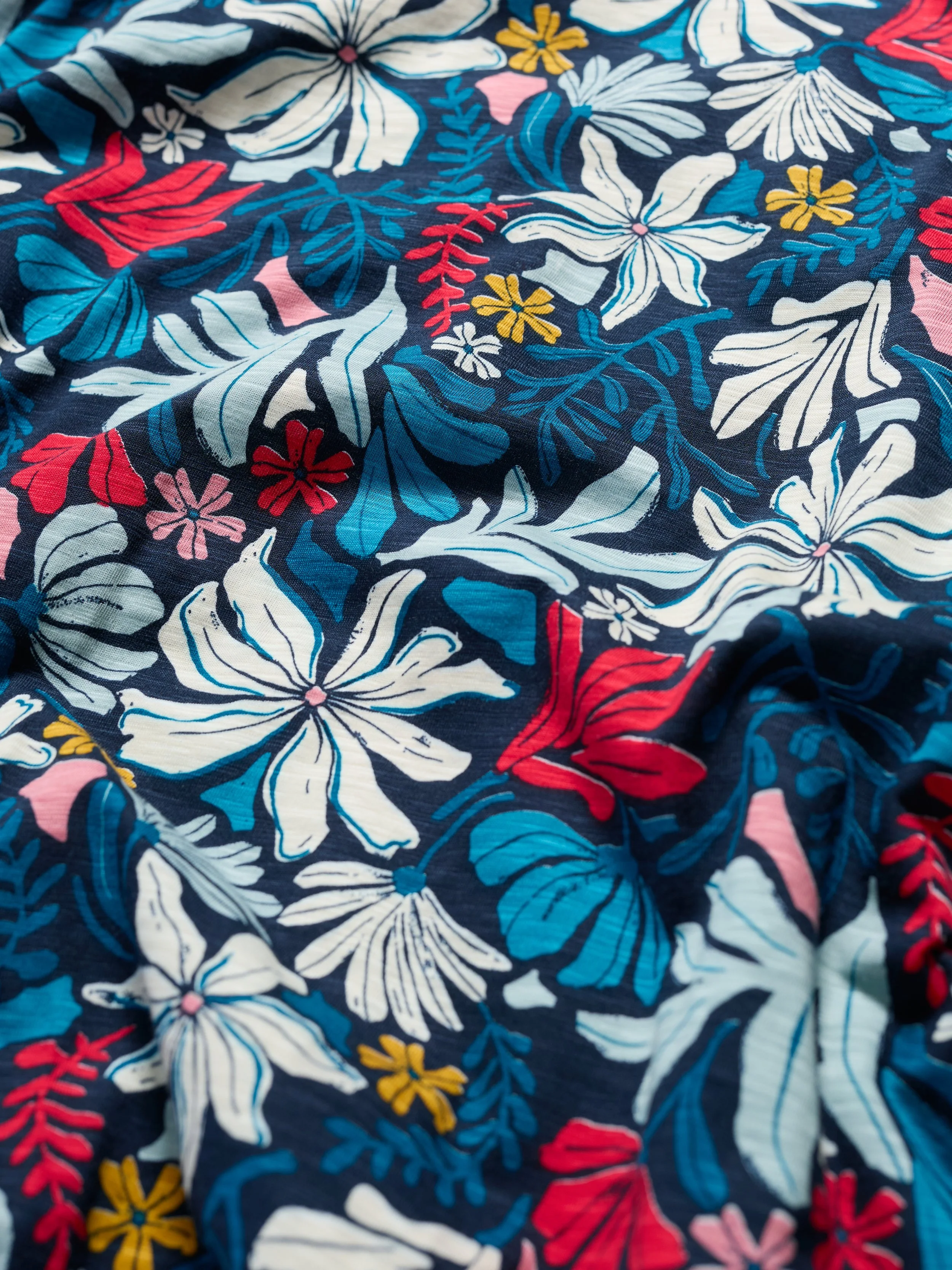 Seasalt-Chateaux Dress (Half Sleeve) - Seaweed Flower Maritime - CottonWool (2).jpg