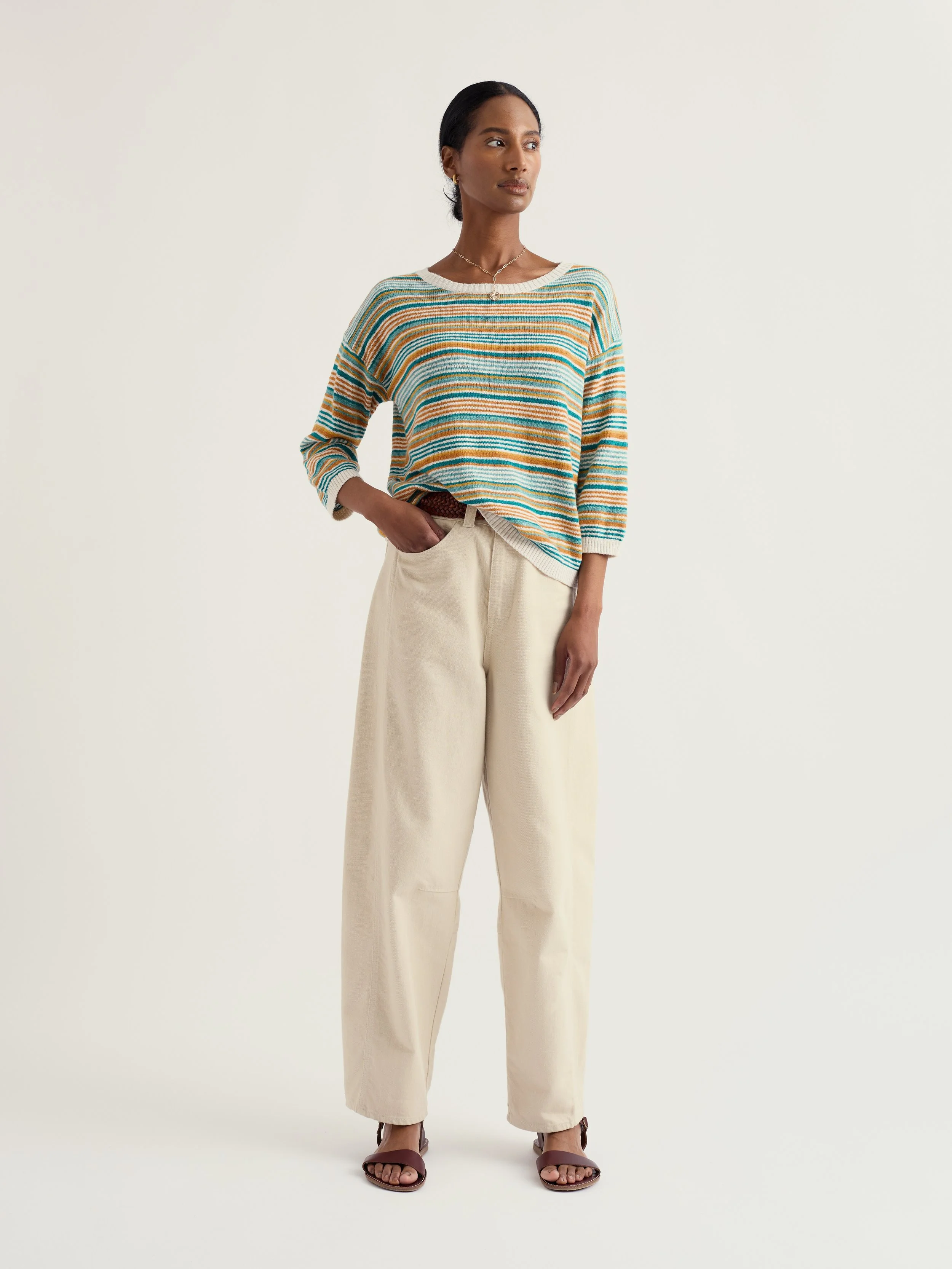 Seasalt-Knavock Jumper - Dittany Amber Multi - CottonWool (3).jpg