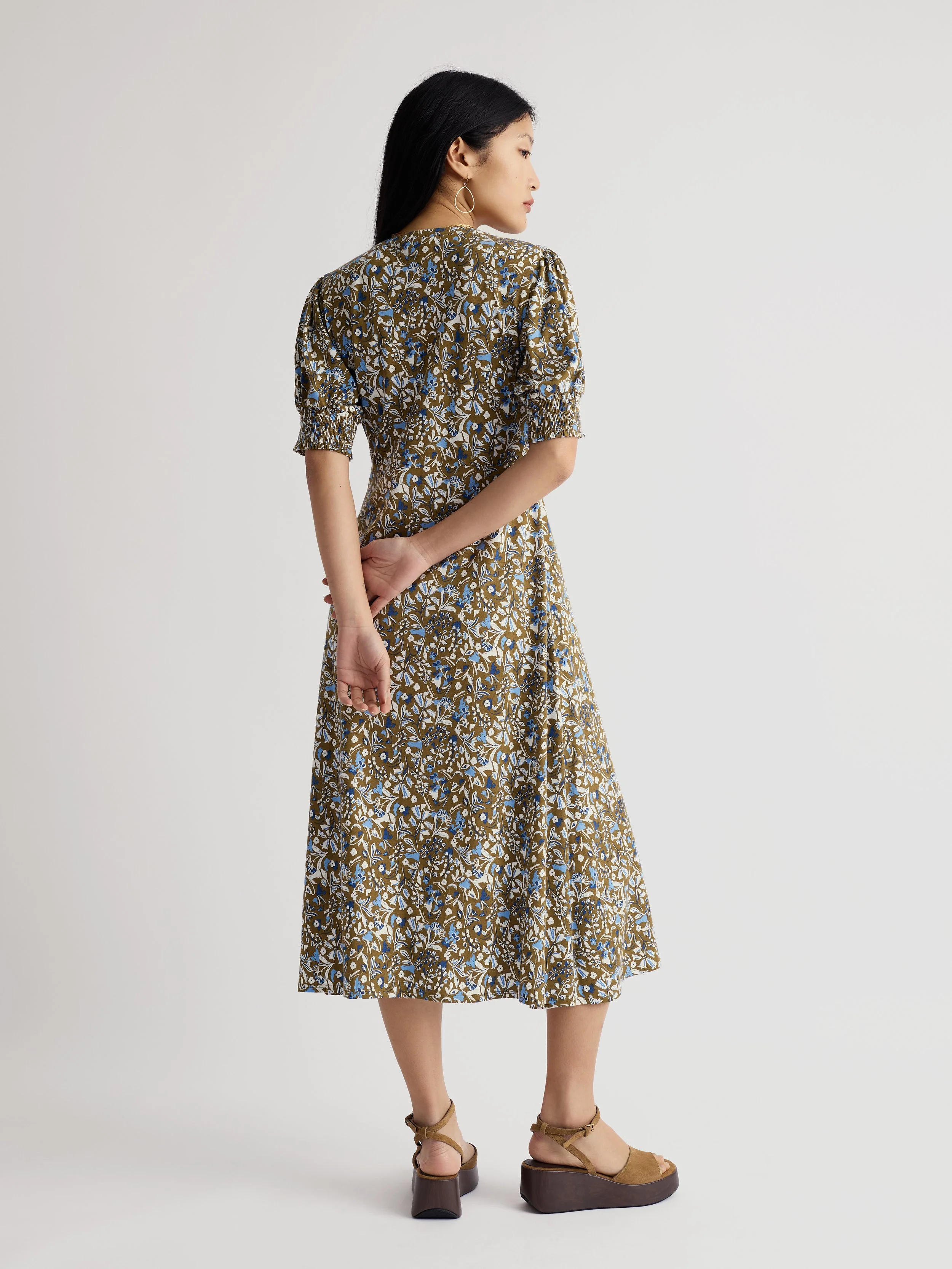 Seasalt-Fenil Dress - Woodland Floral Seagrass - CottonWool (5).jpg