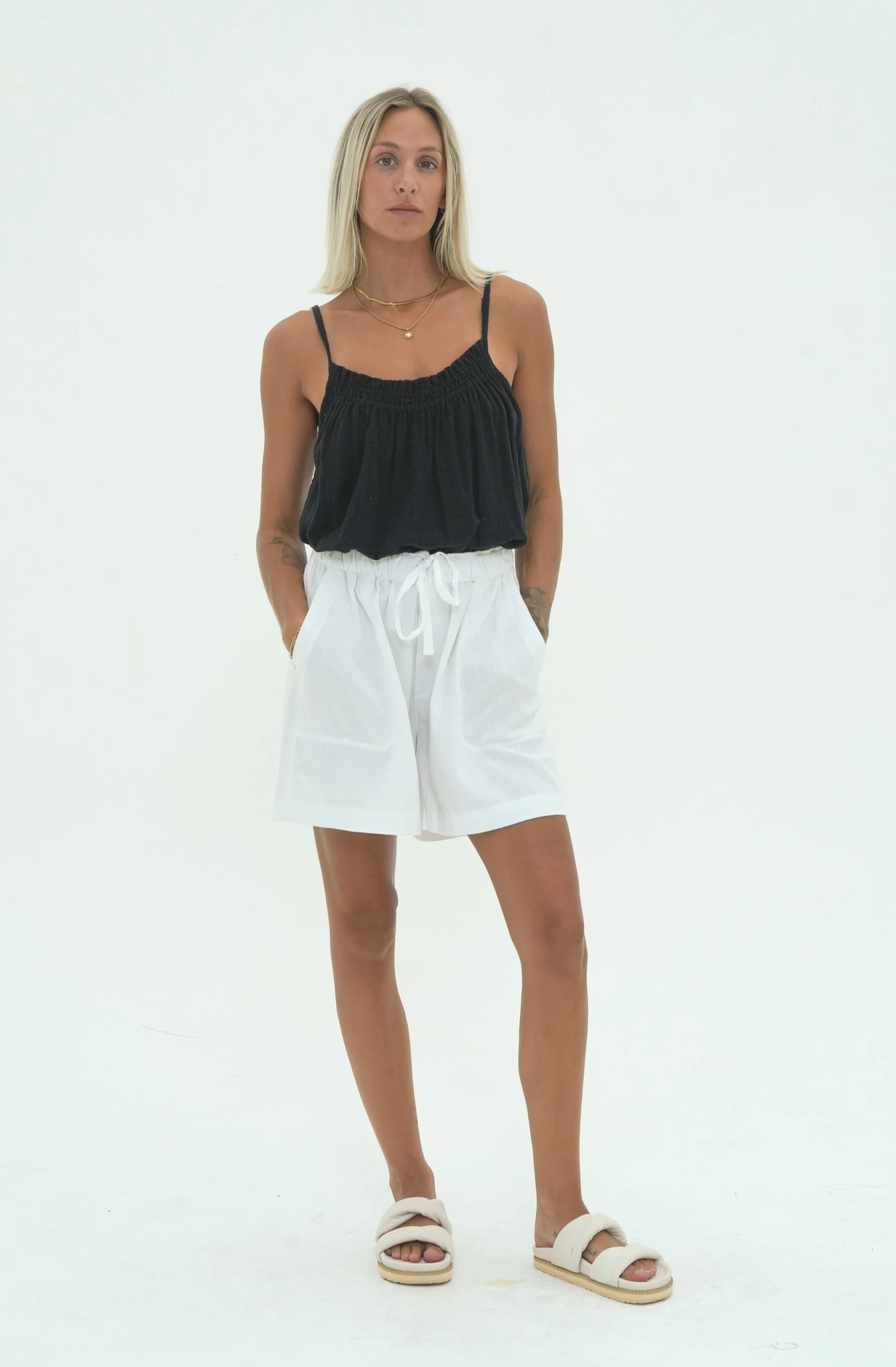 Carbon The Label Isla Linen Shorts - 3 Colours