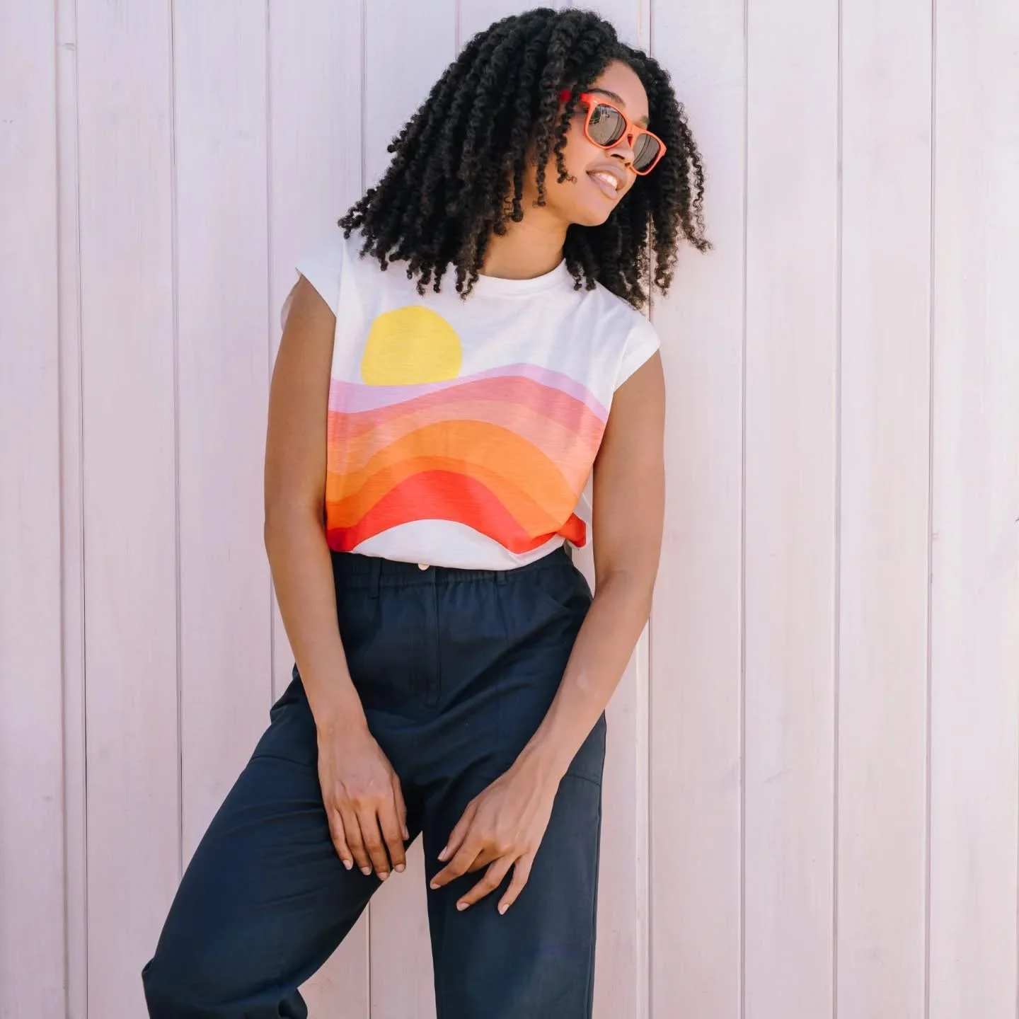 Sugarhill-Brighton-Chrissy-Tank-Sunset-Waves-CottonWool