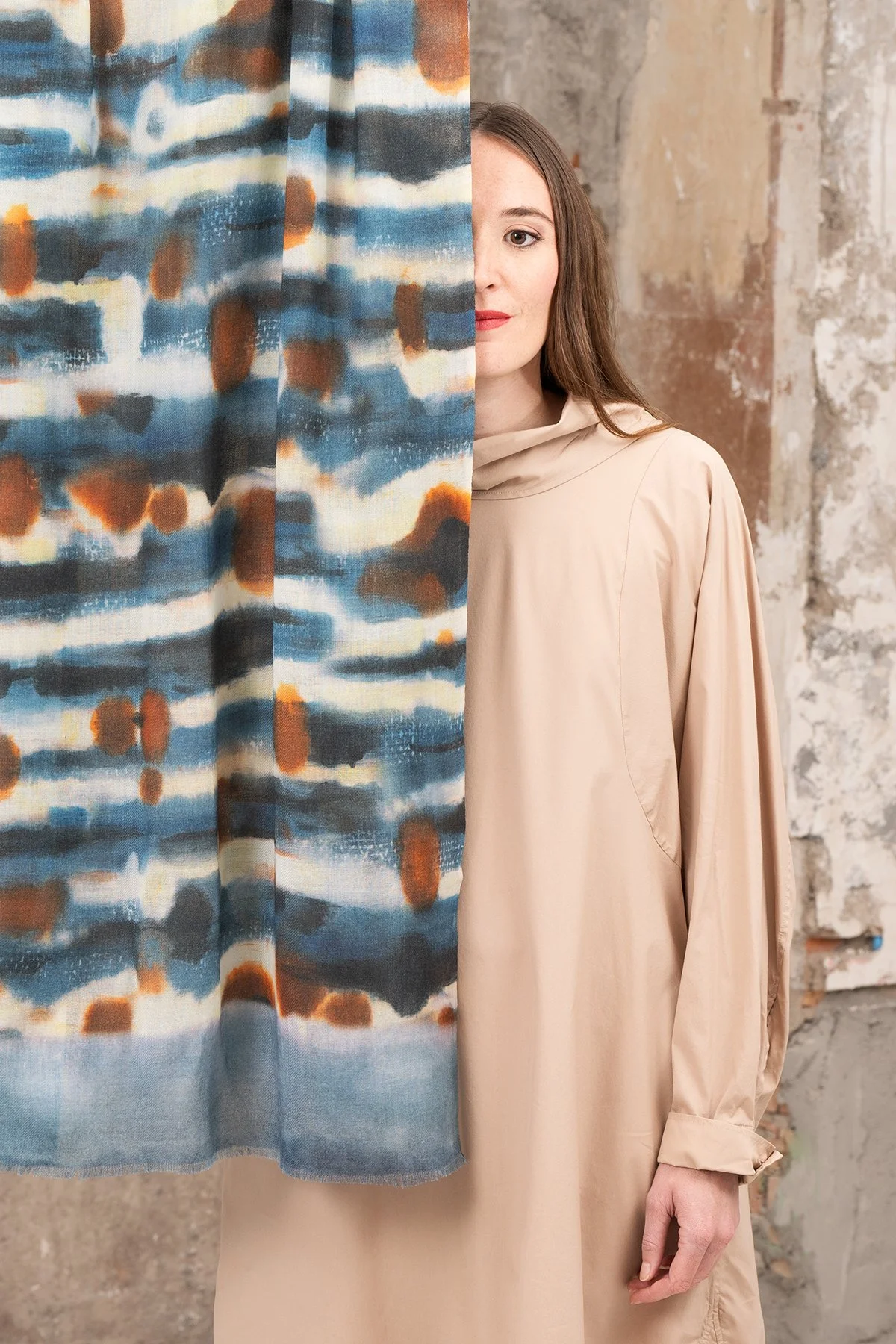 Yoko Fashion Midori Merino Silk Scarf