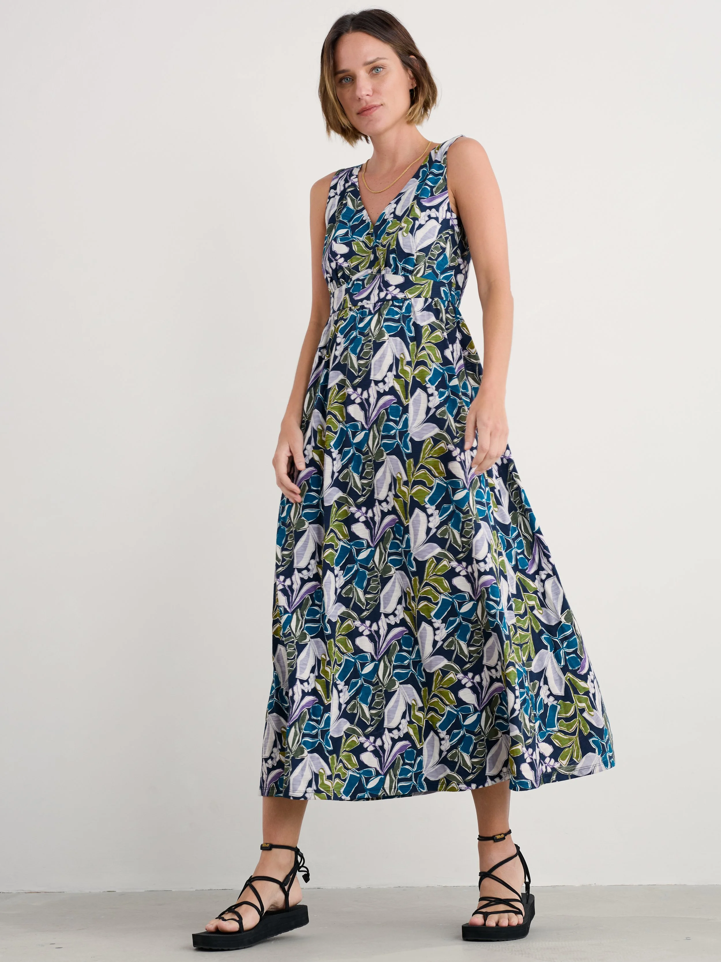 Seasalt-Polmanter-Dress-Linear-Leaves-Maritime-CottonWool