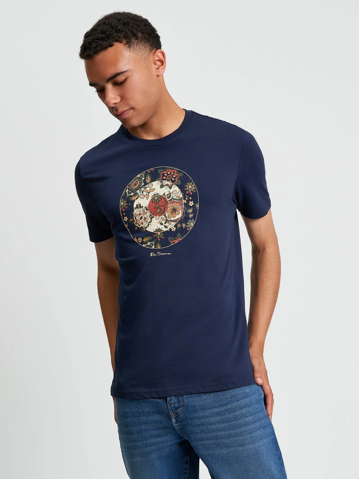 Ben-Sherman-Floral-Target-Tee-Dark-Navy-CottonWool (1).jpg