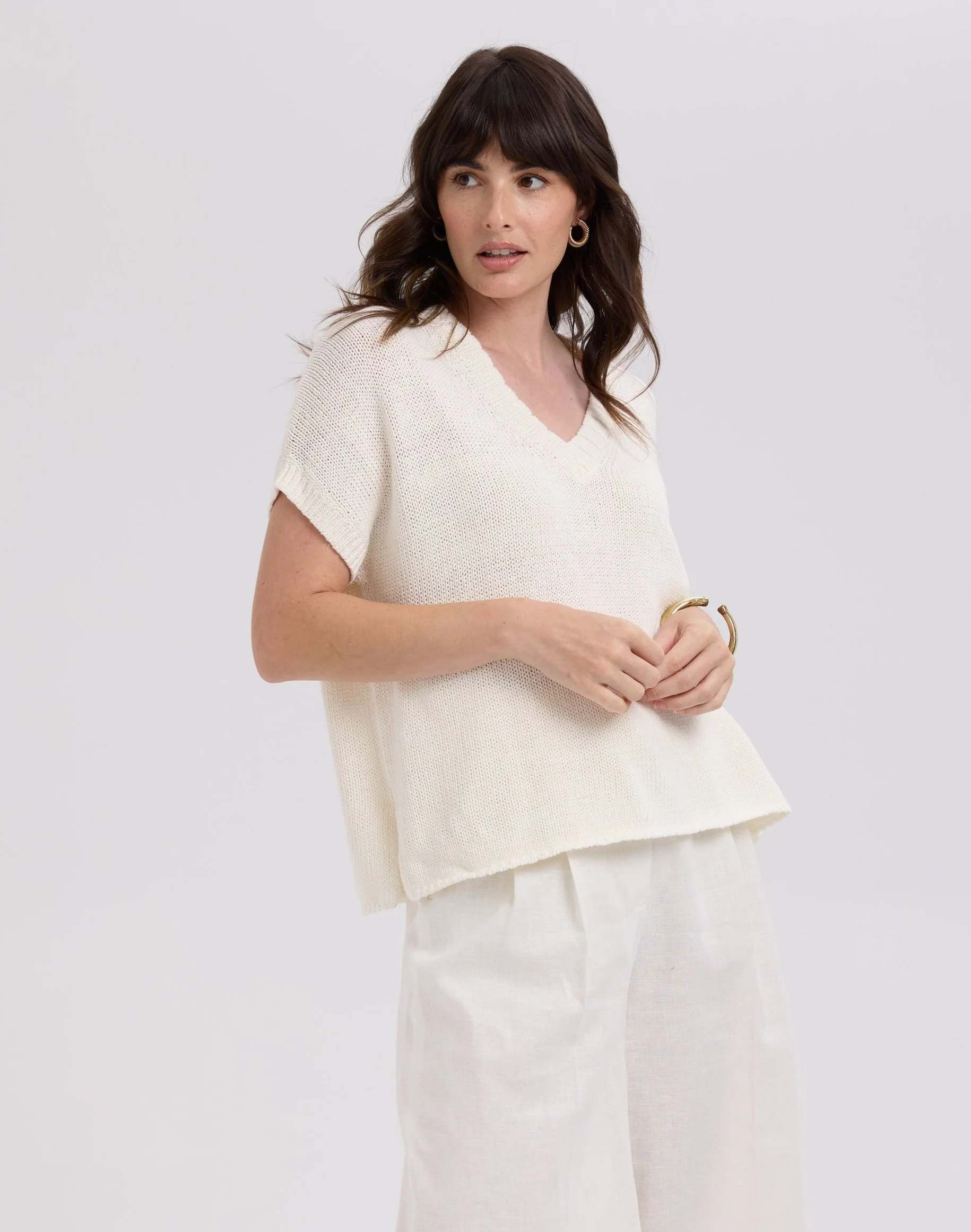 LD-and-Co-Textured-V-Knit-LC7761-CottonWool