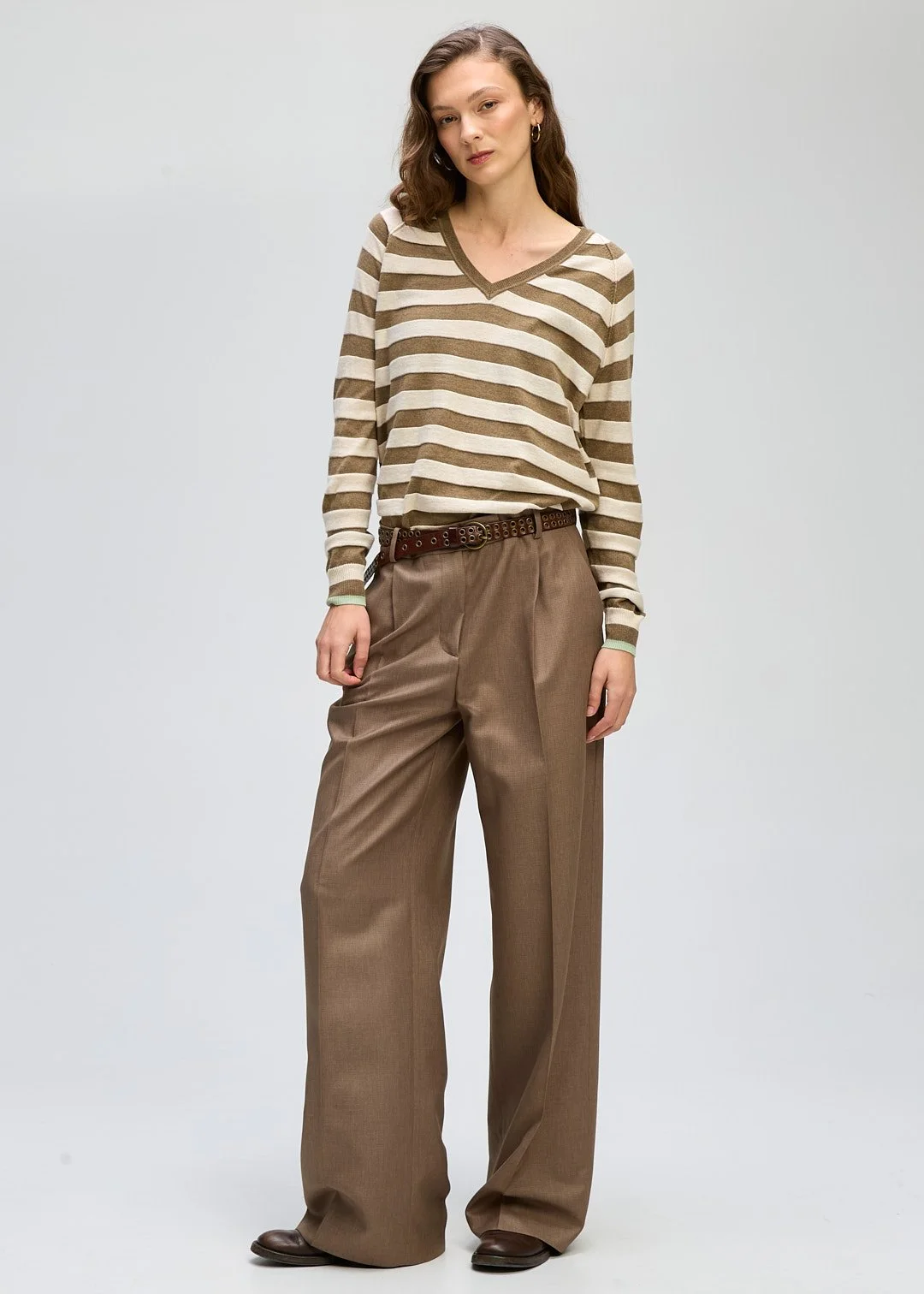 LD-and-Co-Stripe-V-Jumper-LC8165 BARK_CottonWool (5).jpg