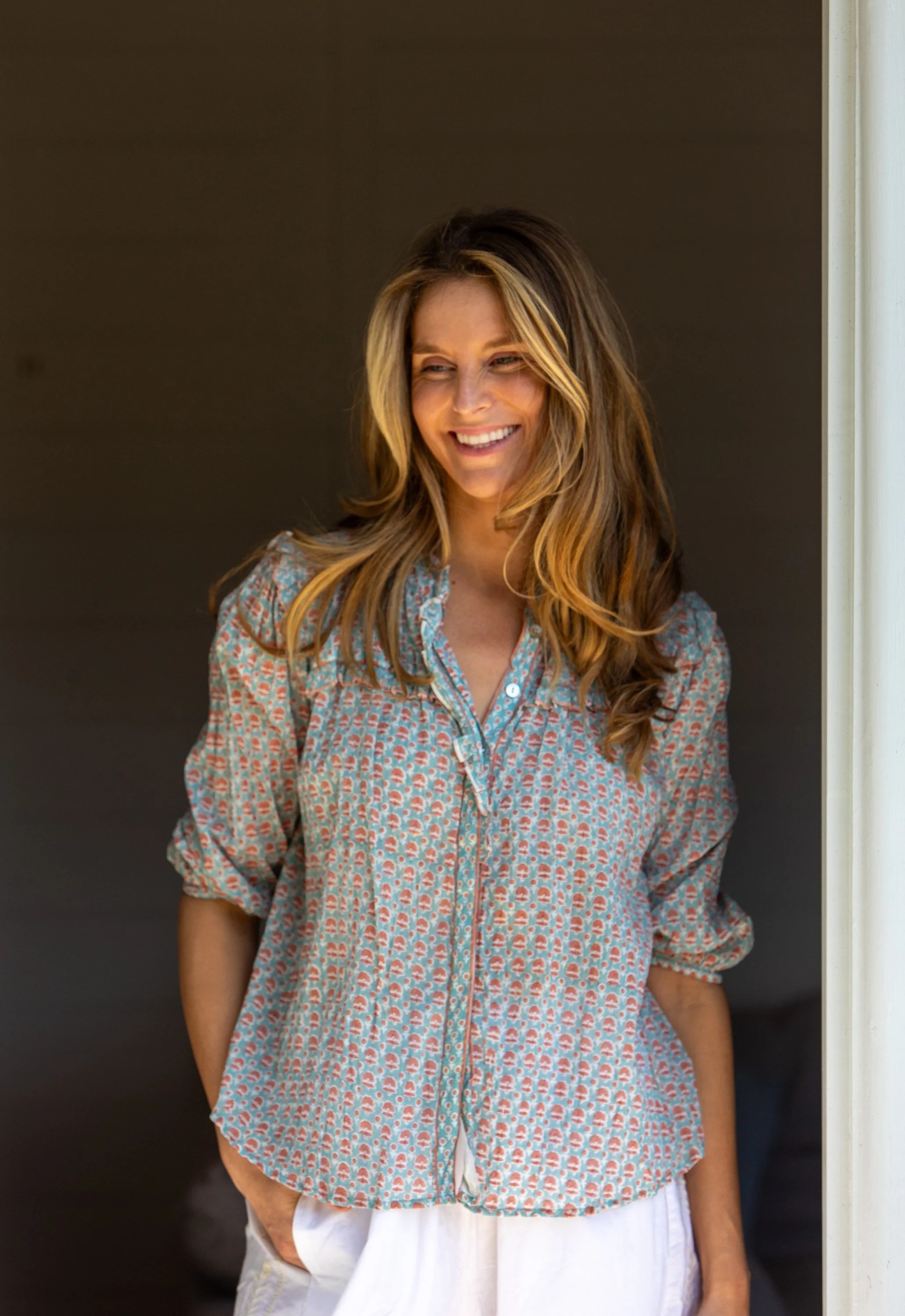 Mandalay-Designs-Virginia-Shirt-Wedgewood-CottonWool