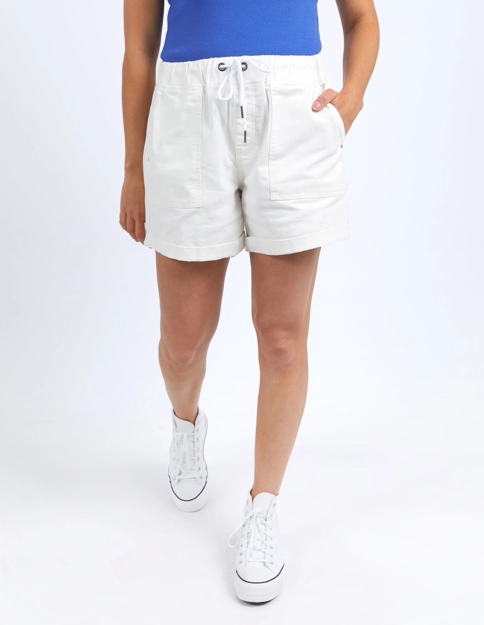 Elm-Emma-Denim-Shorts-Vintage-White-81D1235-VWHT-CottonWool
