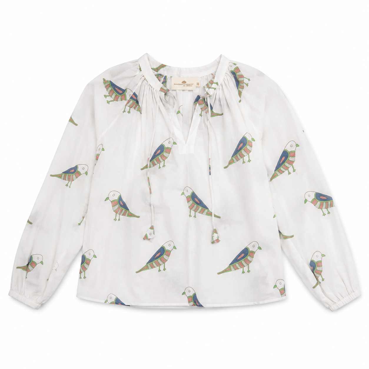 Mandalay-Designs-Birdy-Top-White-SS26-152-CottonWool