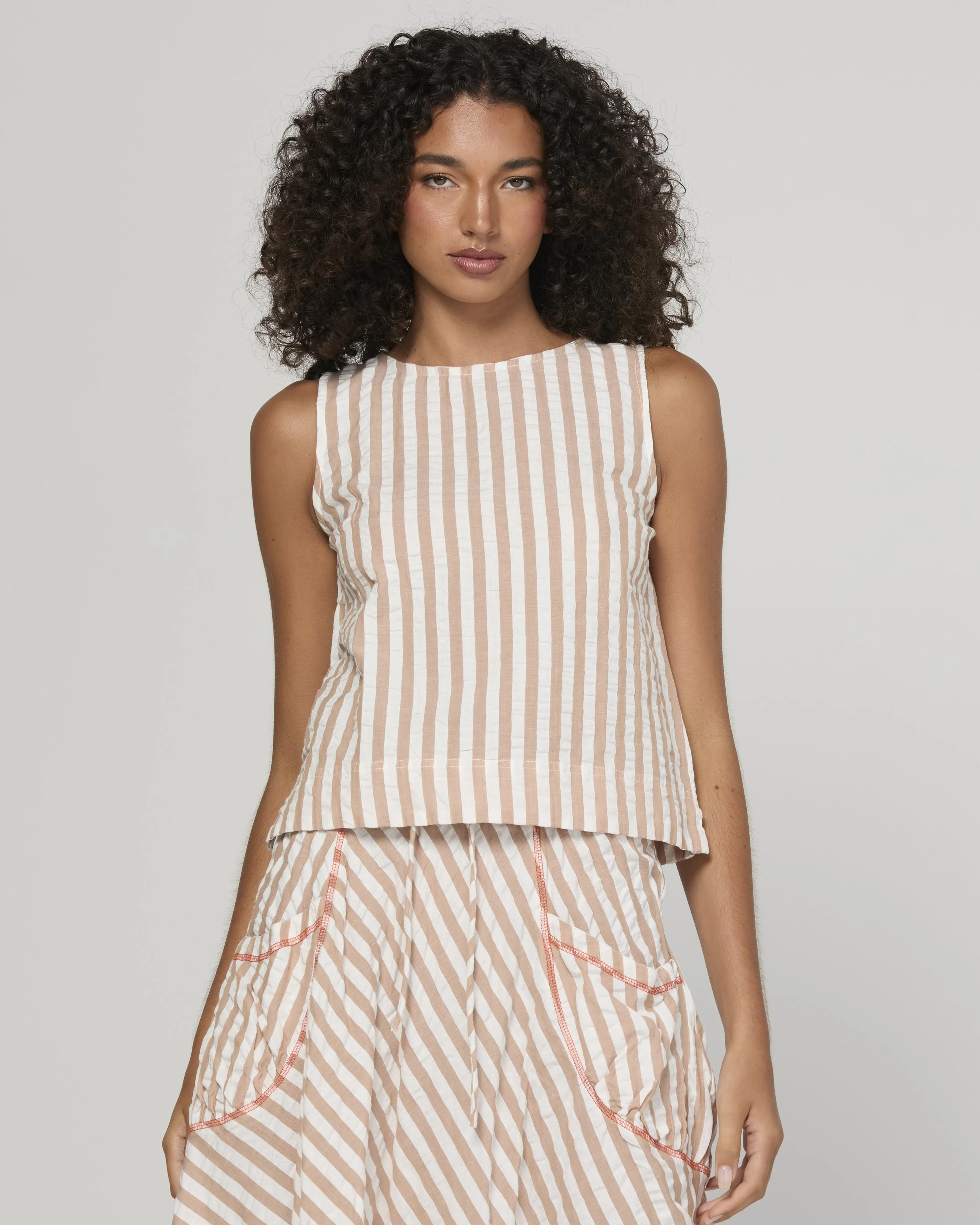Boom Shankar Hara Top Sandy Stripe